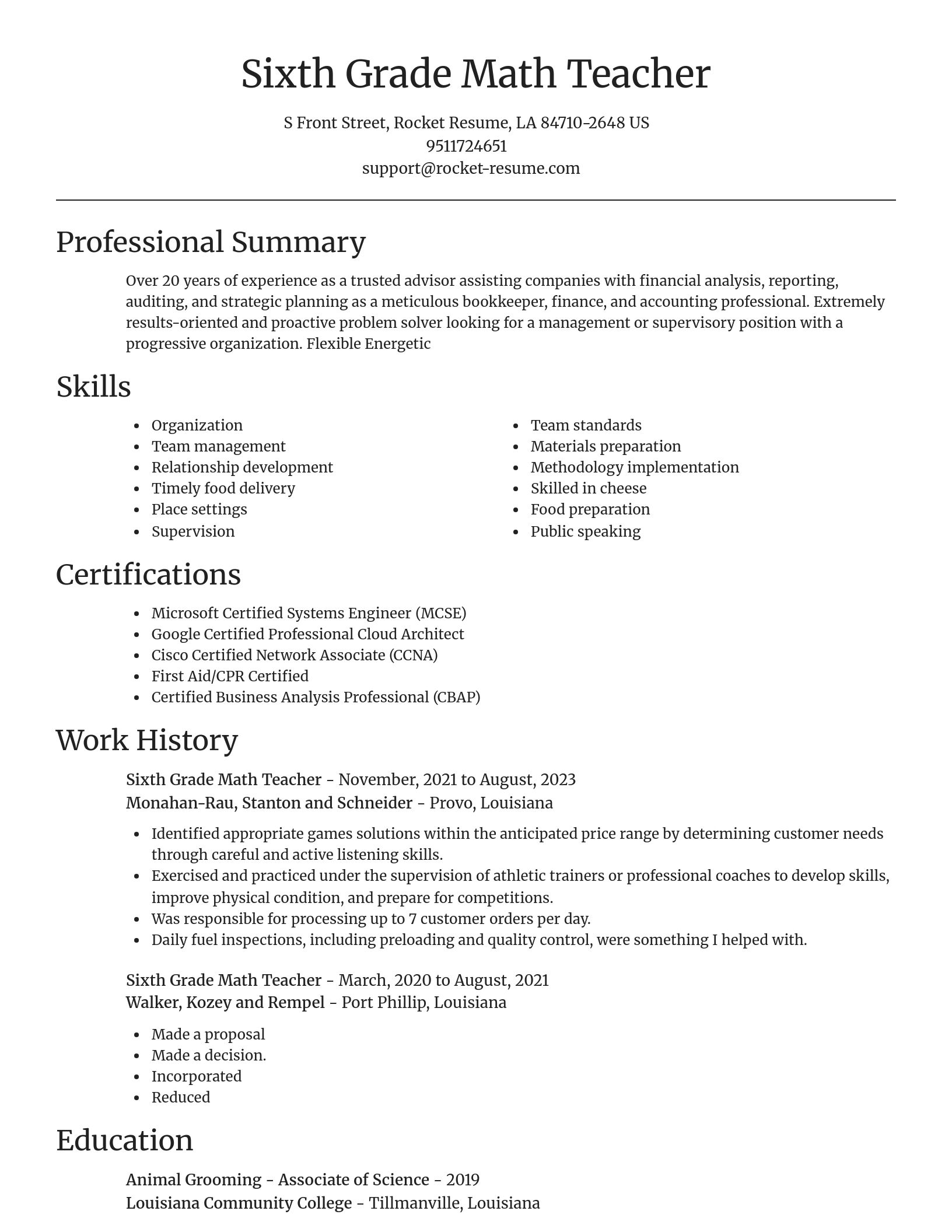 Focal Point resume template