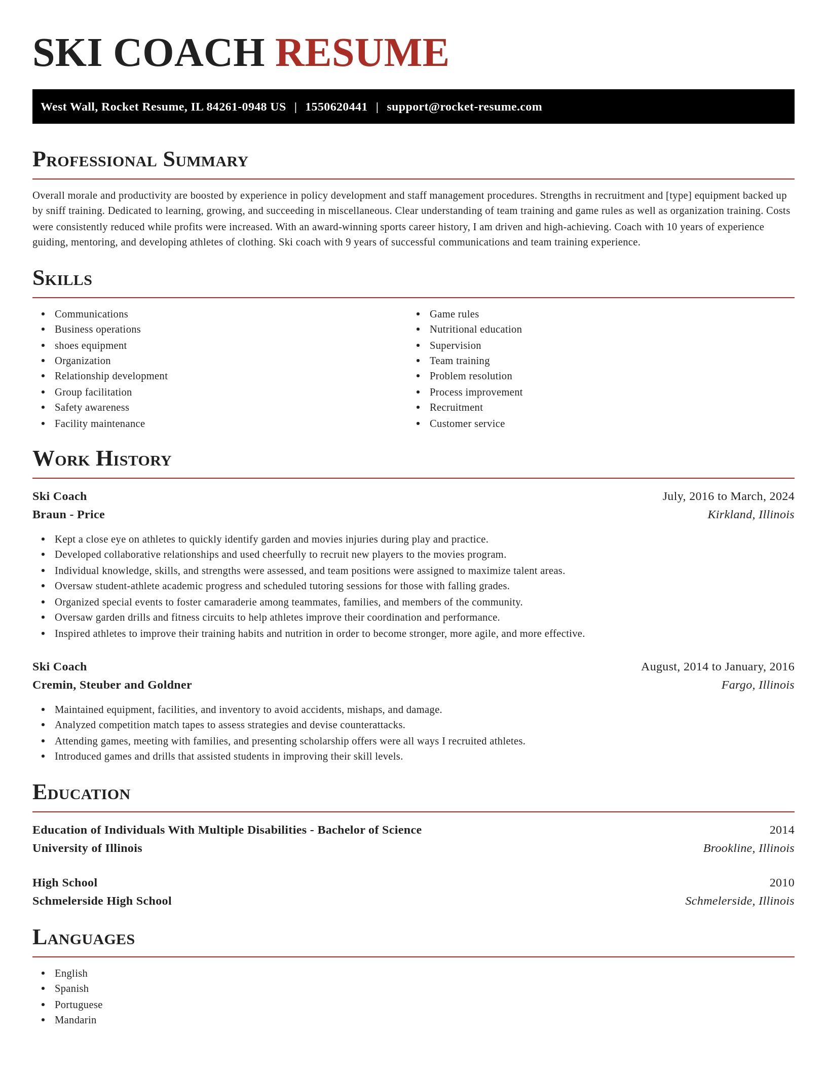 Exquisite resume template