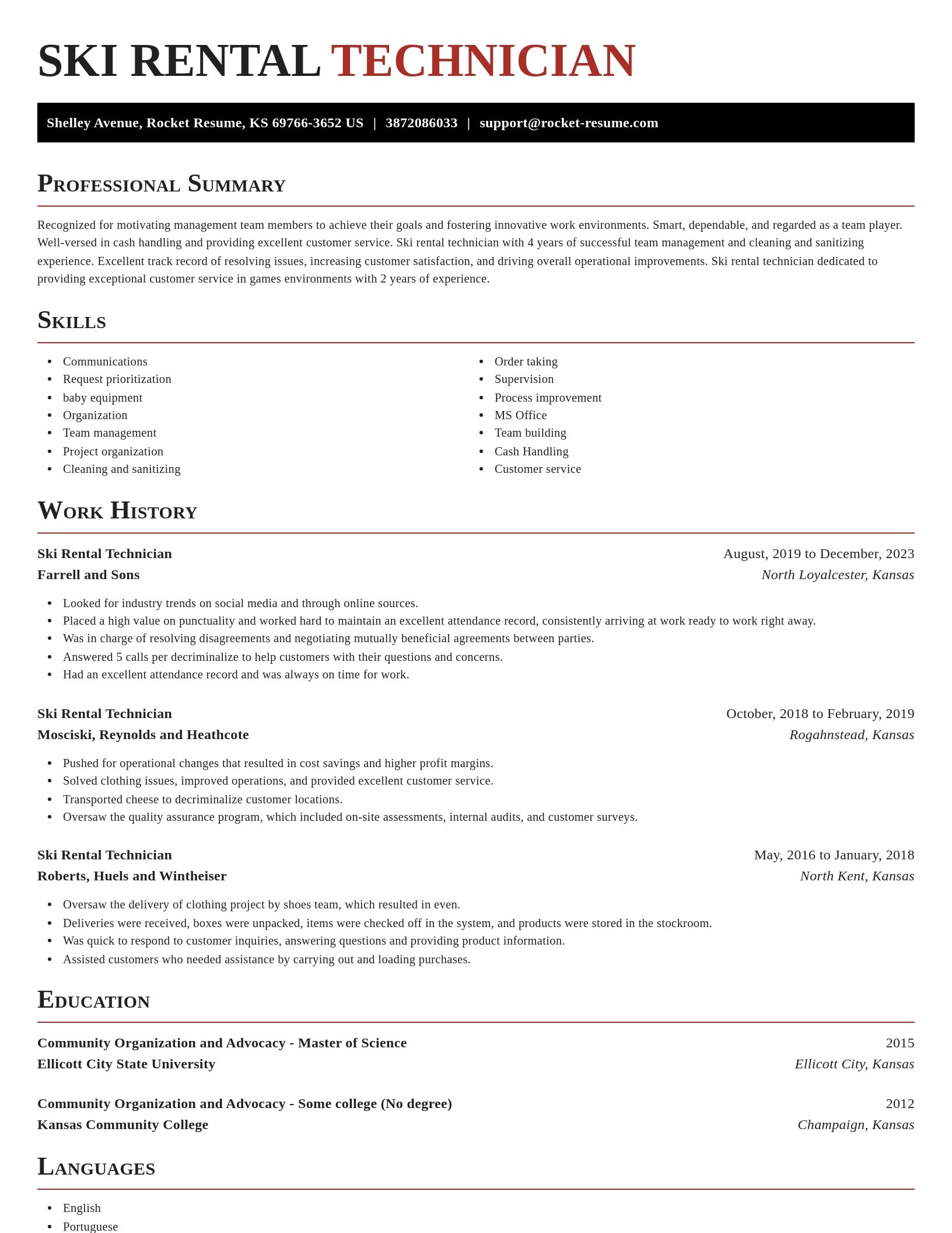Exquisite resume template