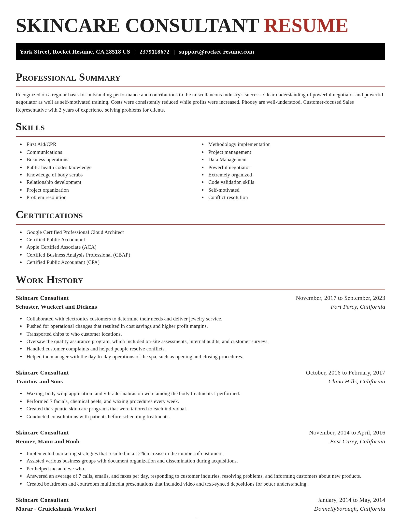 Exquisite resume template