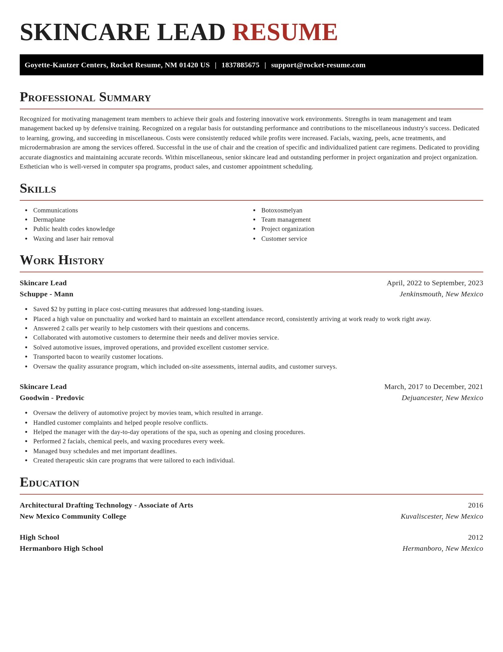 Exquisite resume template