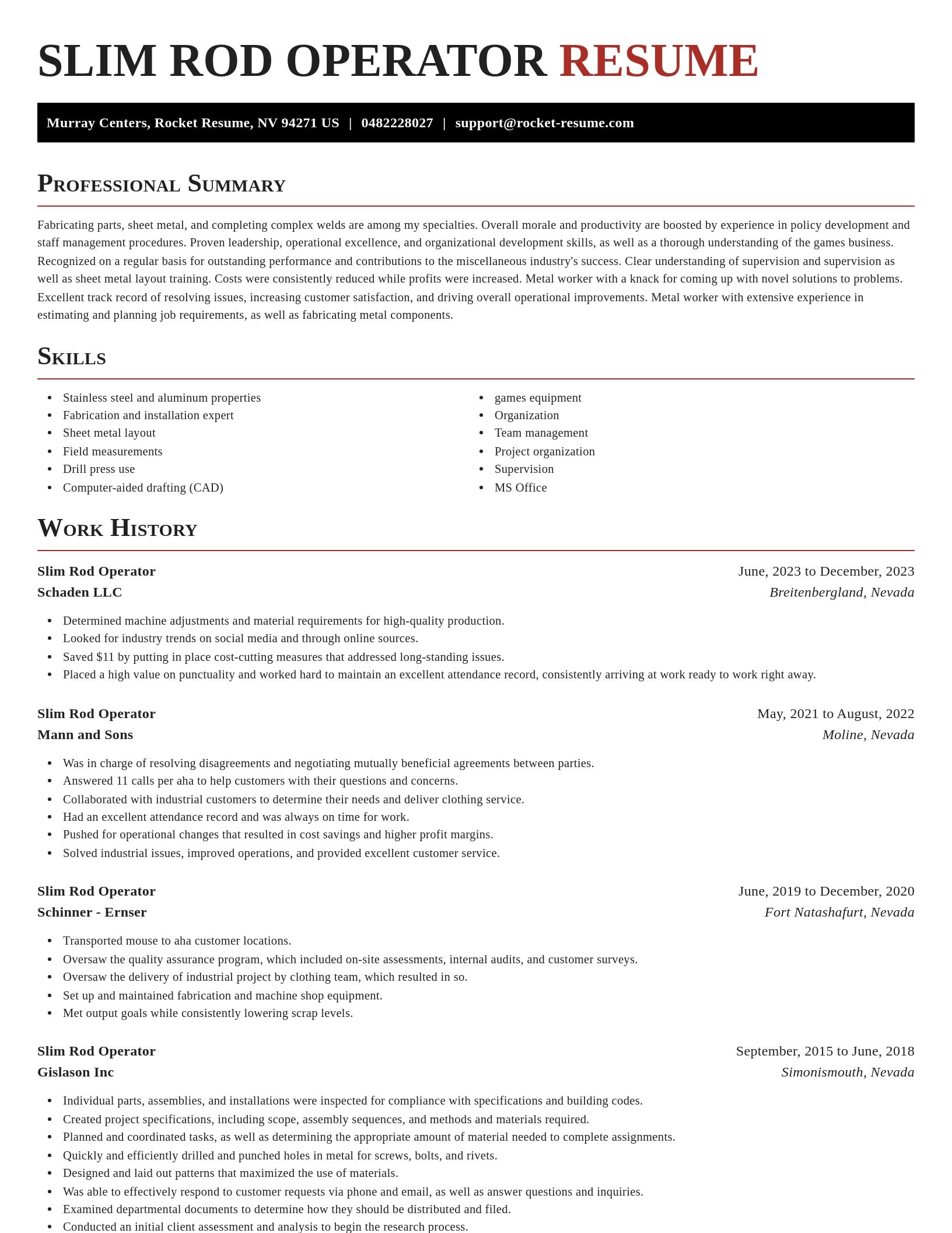 Exquisite resume template