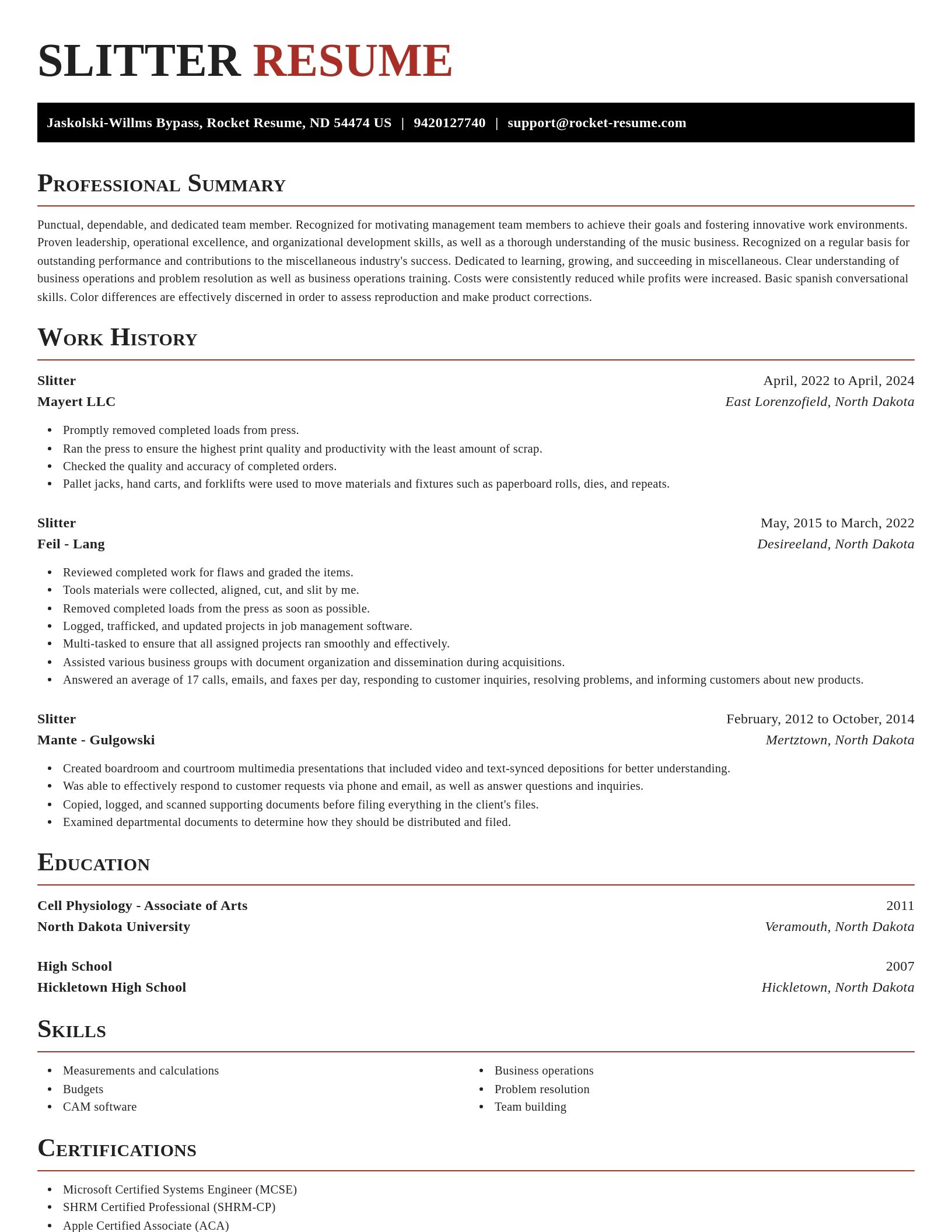 Exquisite resume template