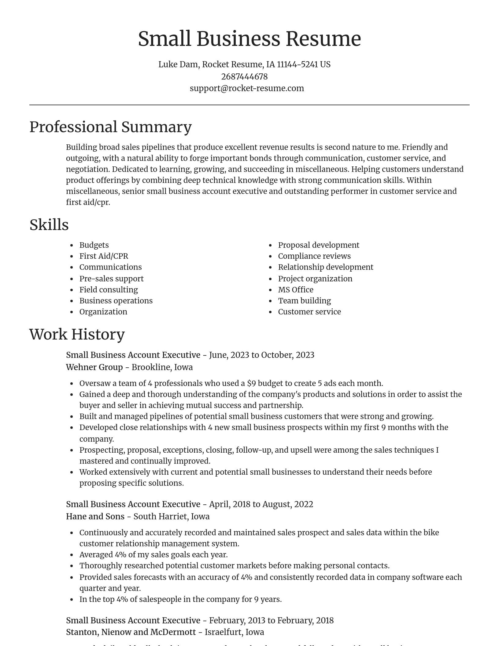 Focal Point resume template