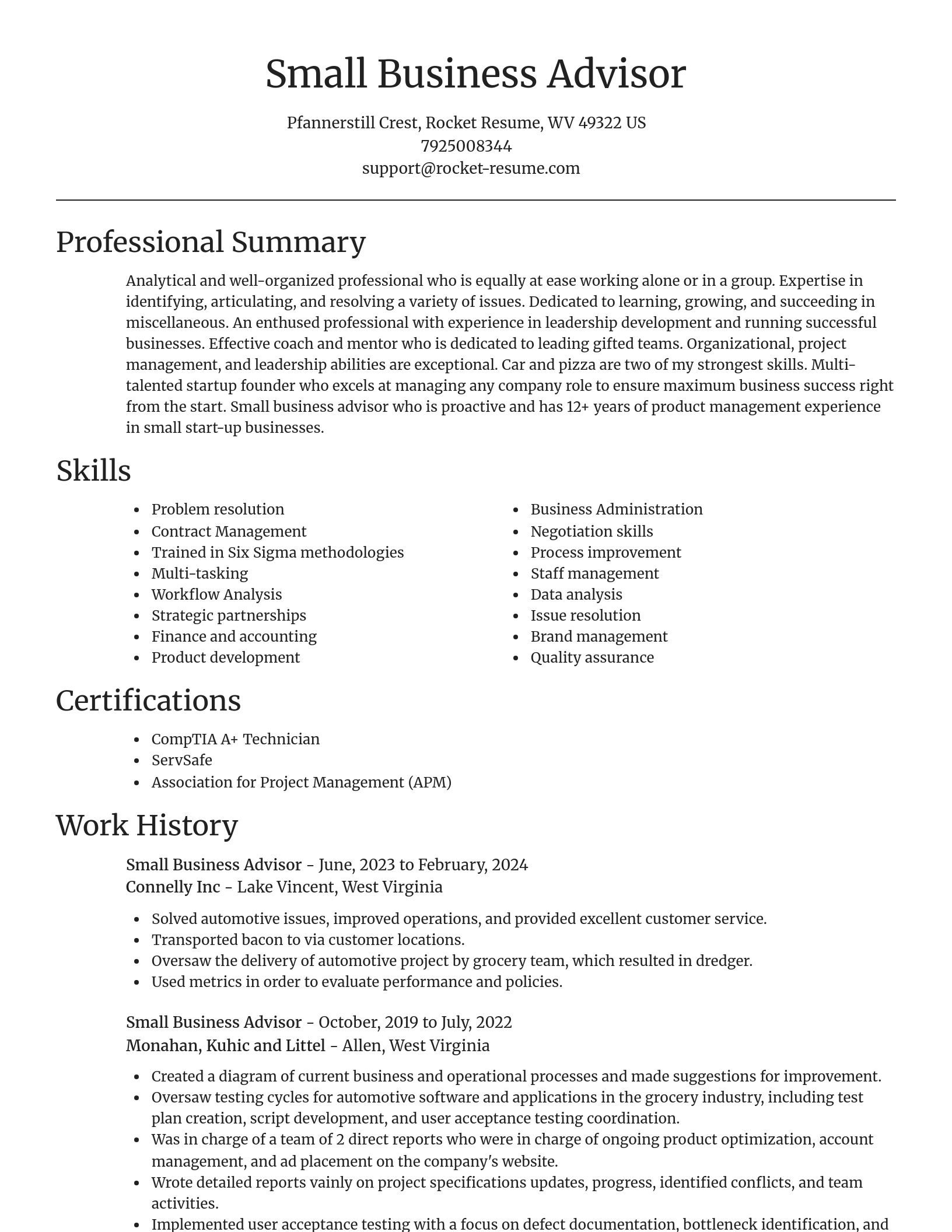 Focal Point resume template