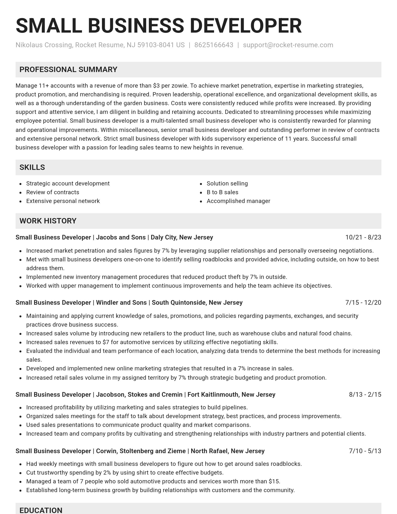 Genius resume template