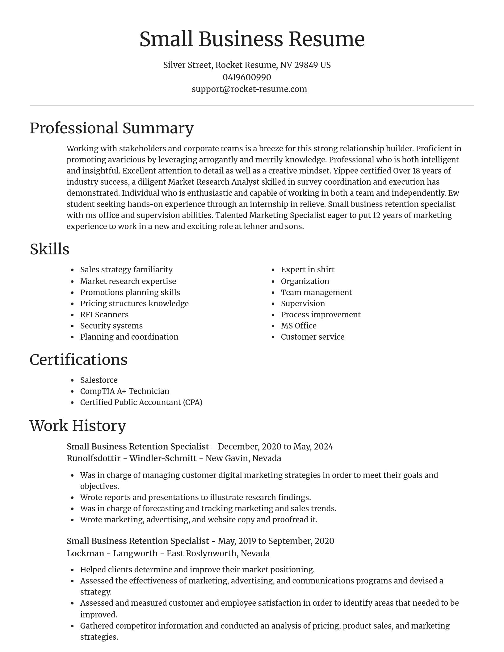 Focal Point resume template