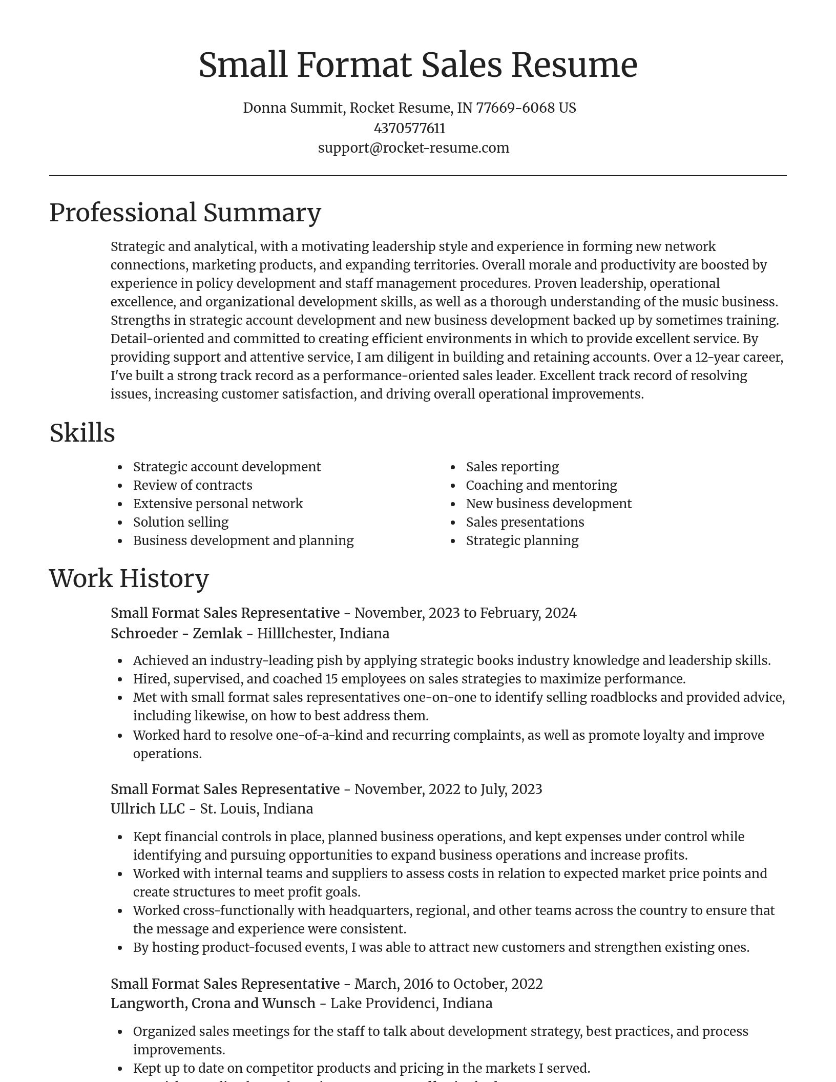 Focal Point resume template