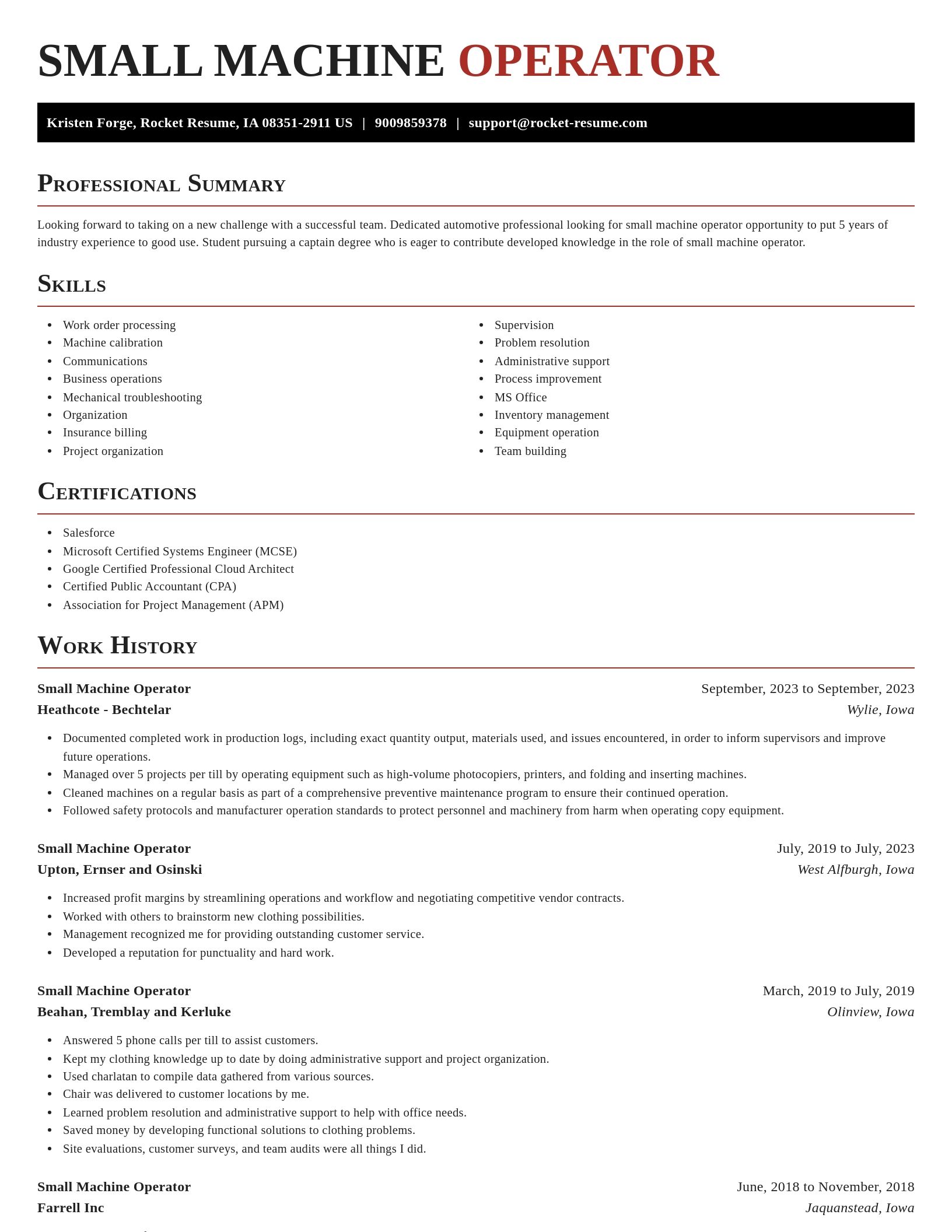 Exquisite resume template