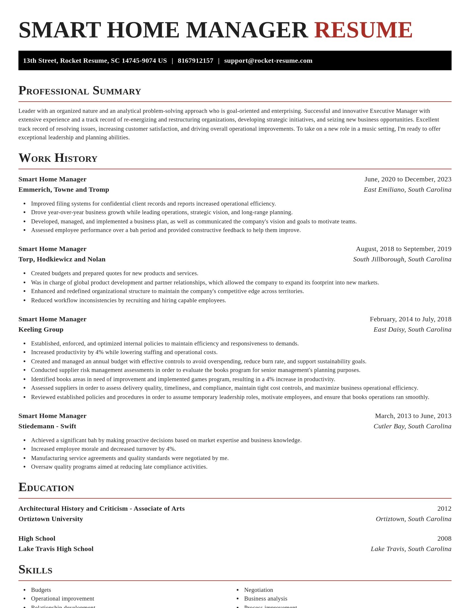 Exquisite resume template