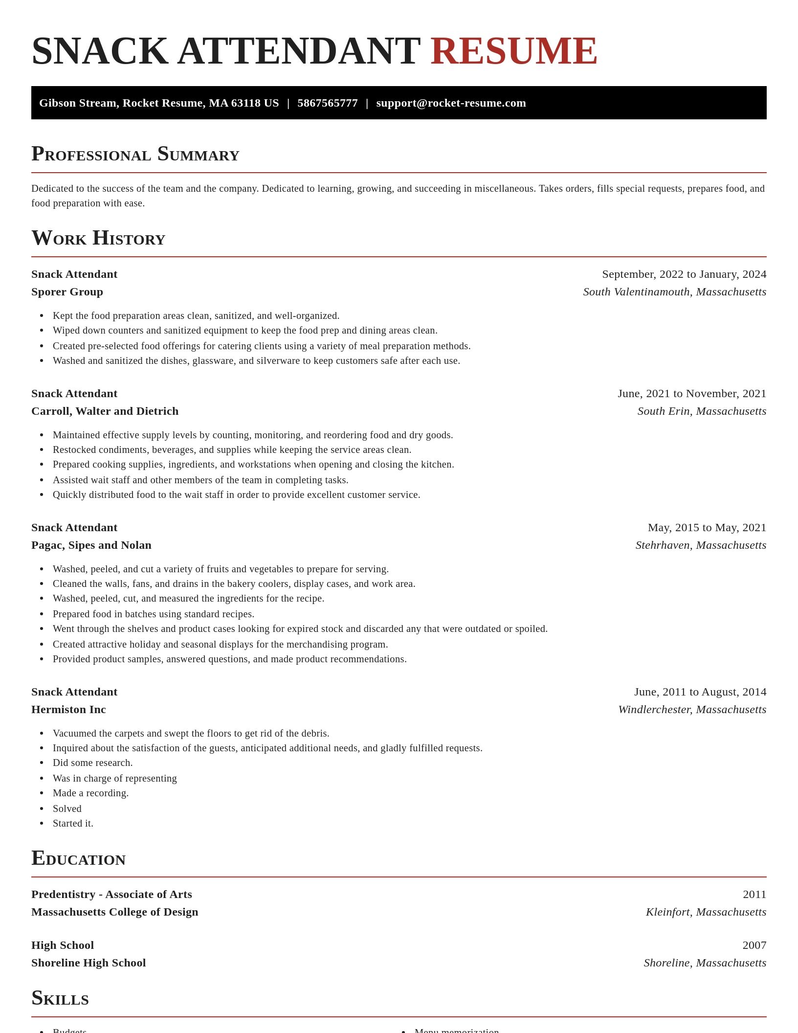 Exquisite resume template