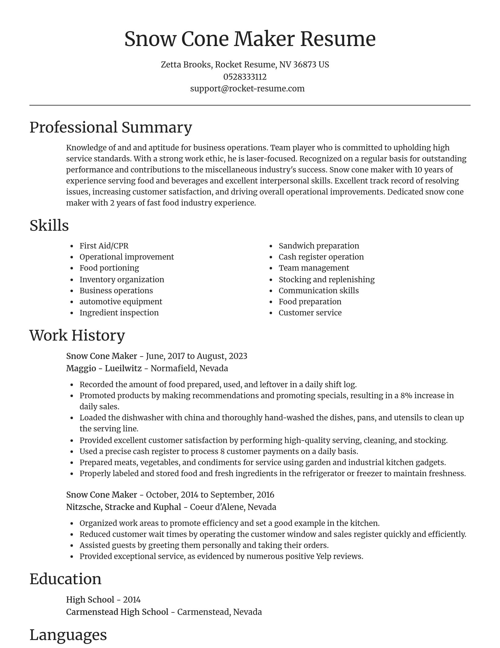 Focal Point resume template