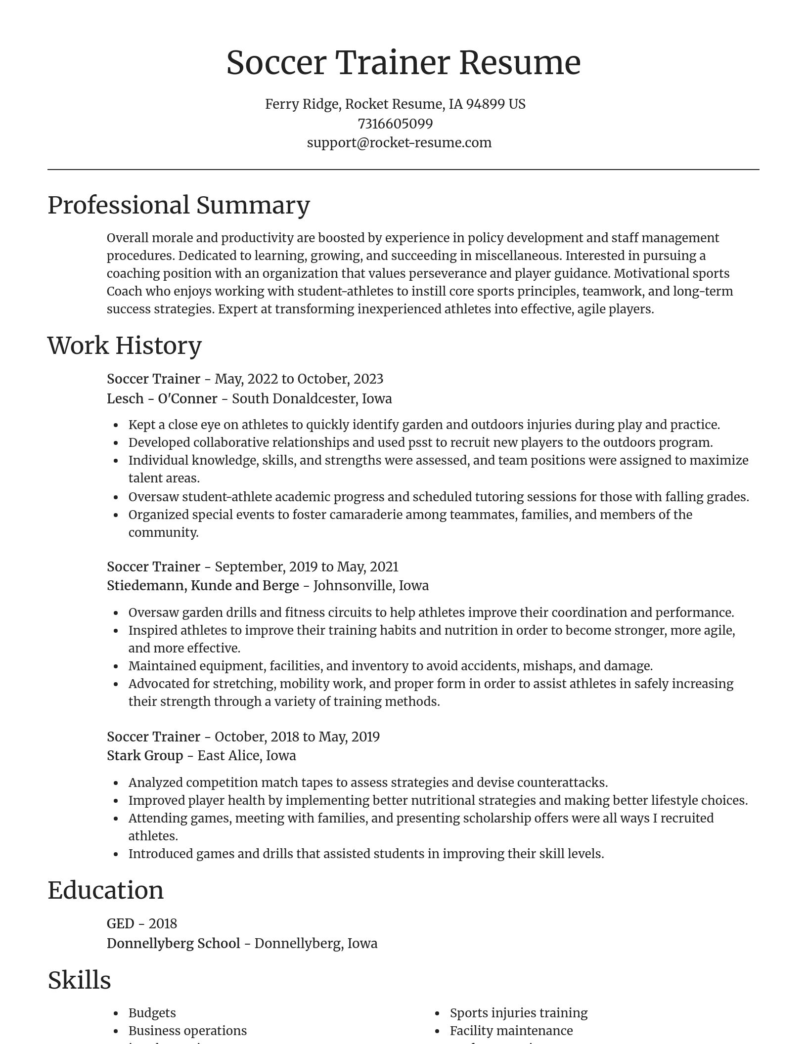 Focal Point resume template