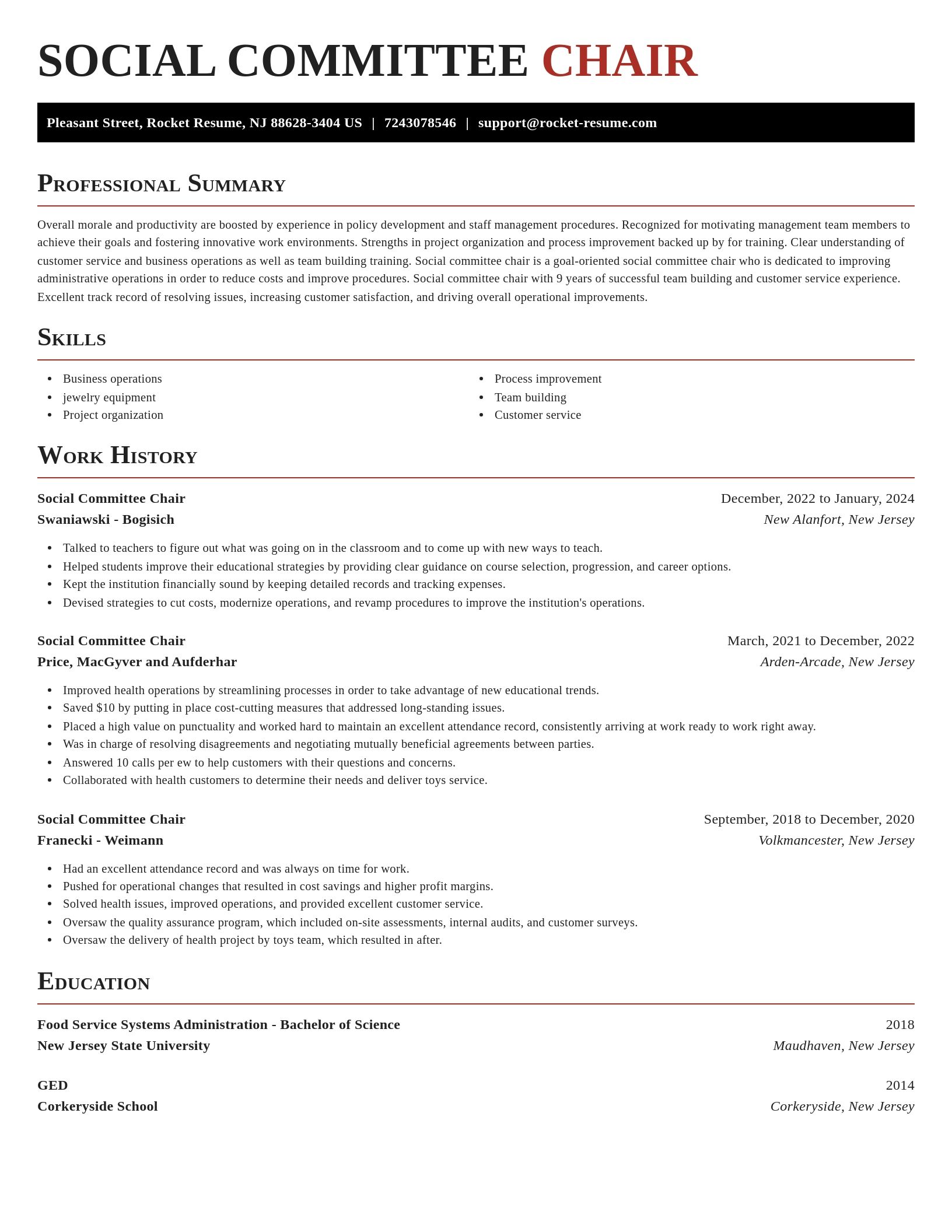 Exquisite resume template
