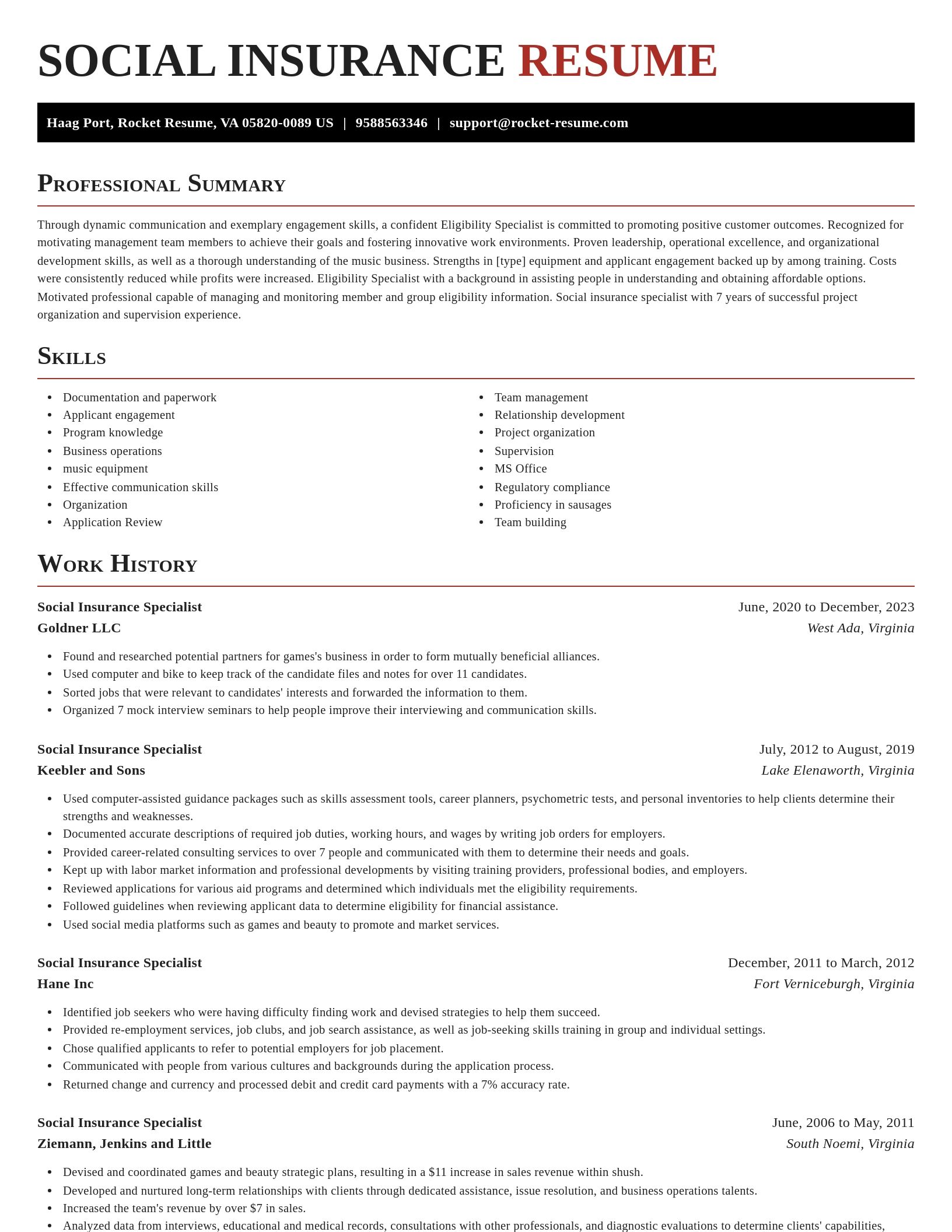 Exquisite resume template