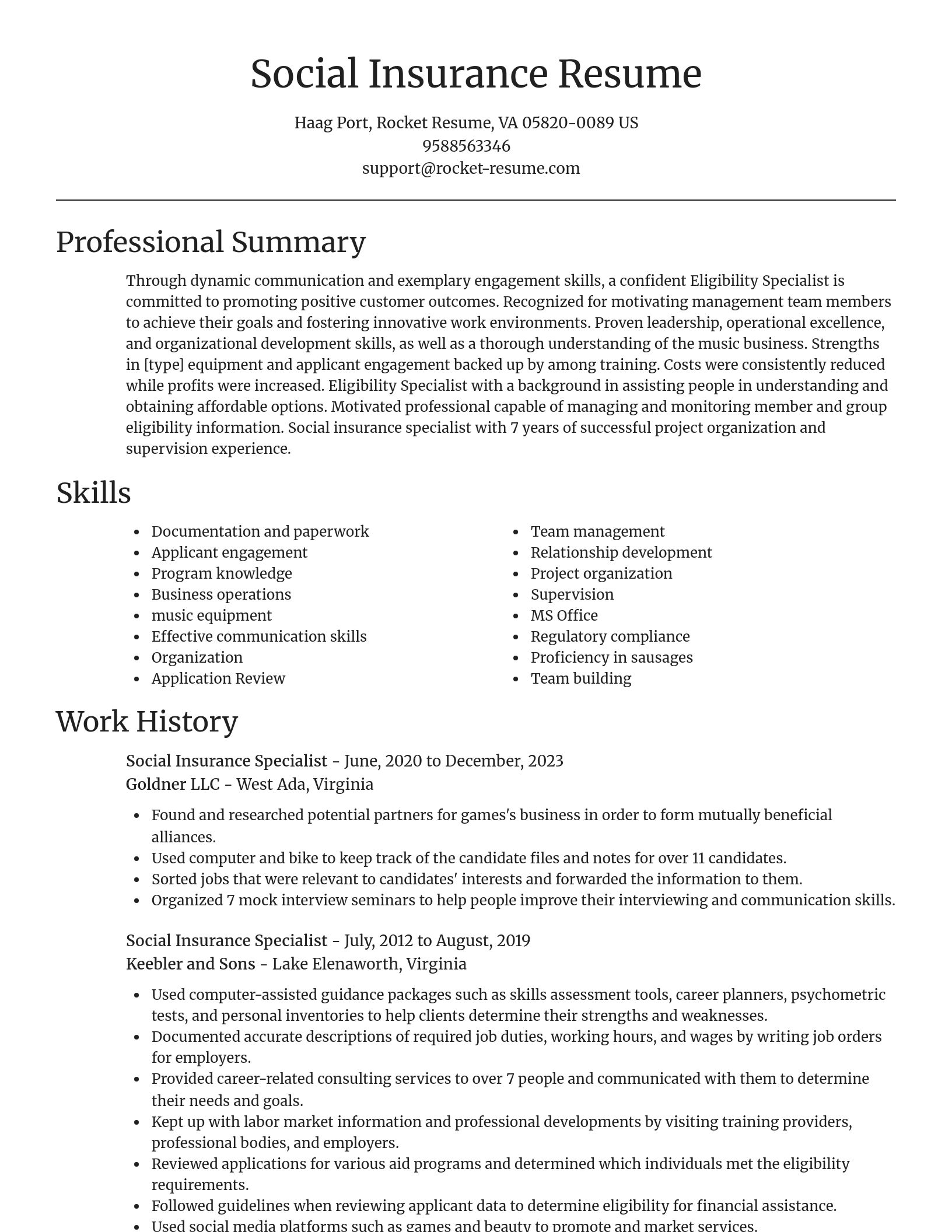 Focal Point resume template
