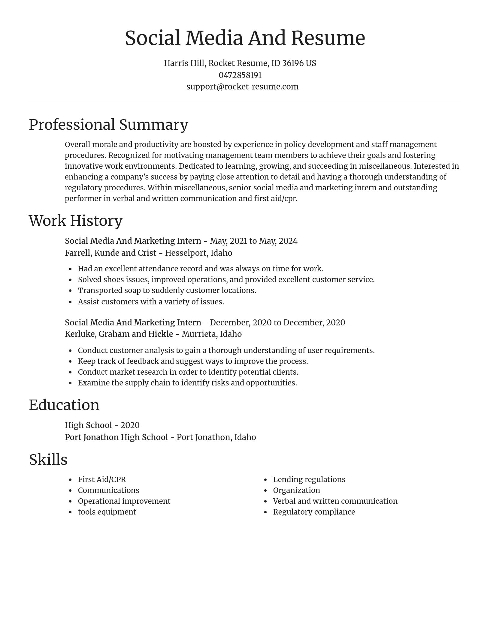 Focal Point resume template