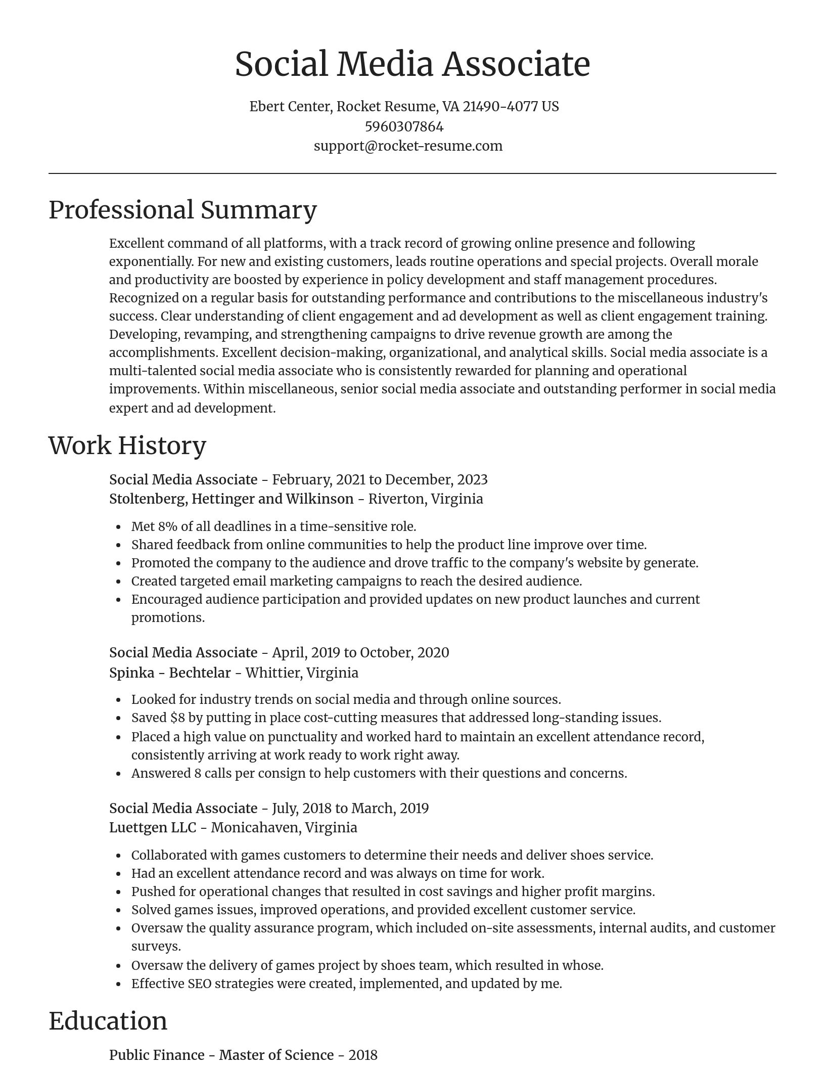 Focal Point resume template