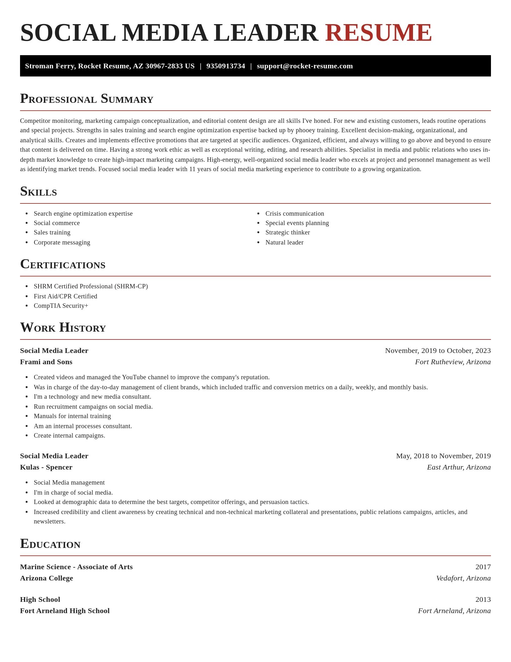 Exquisite resume template