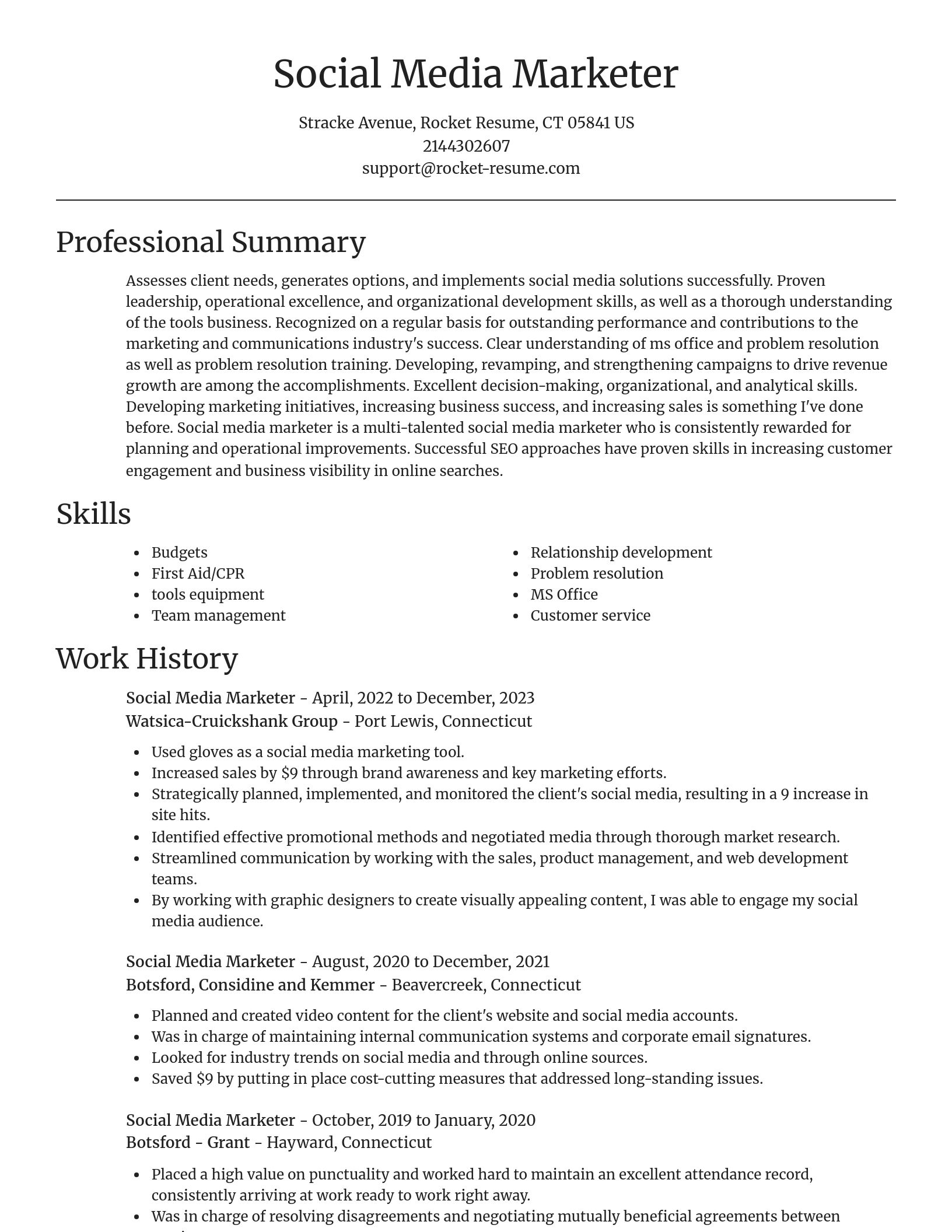 Focal Point resume template
