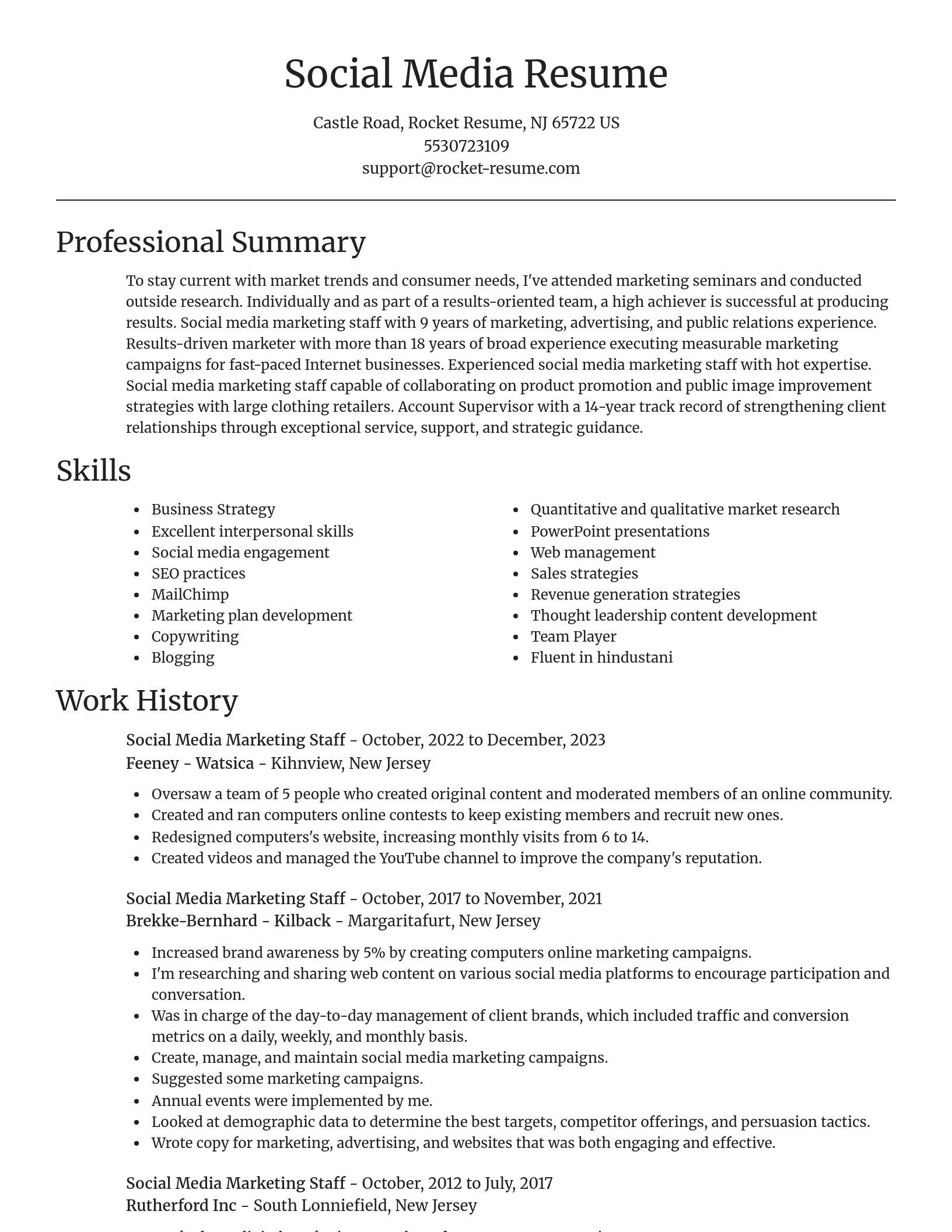 Focal Point resume template