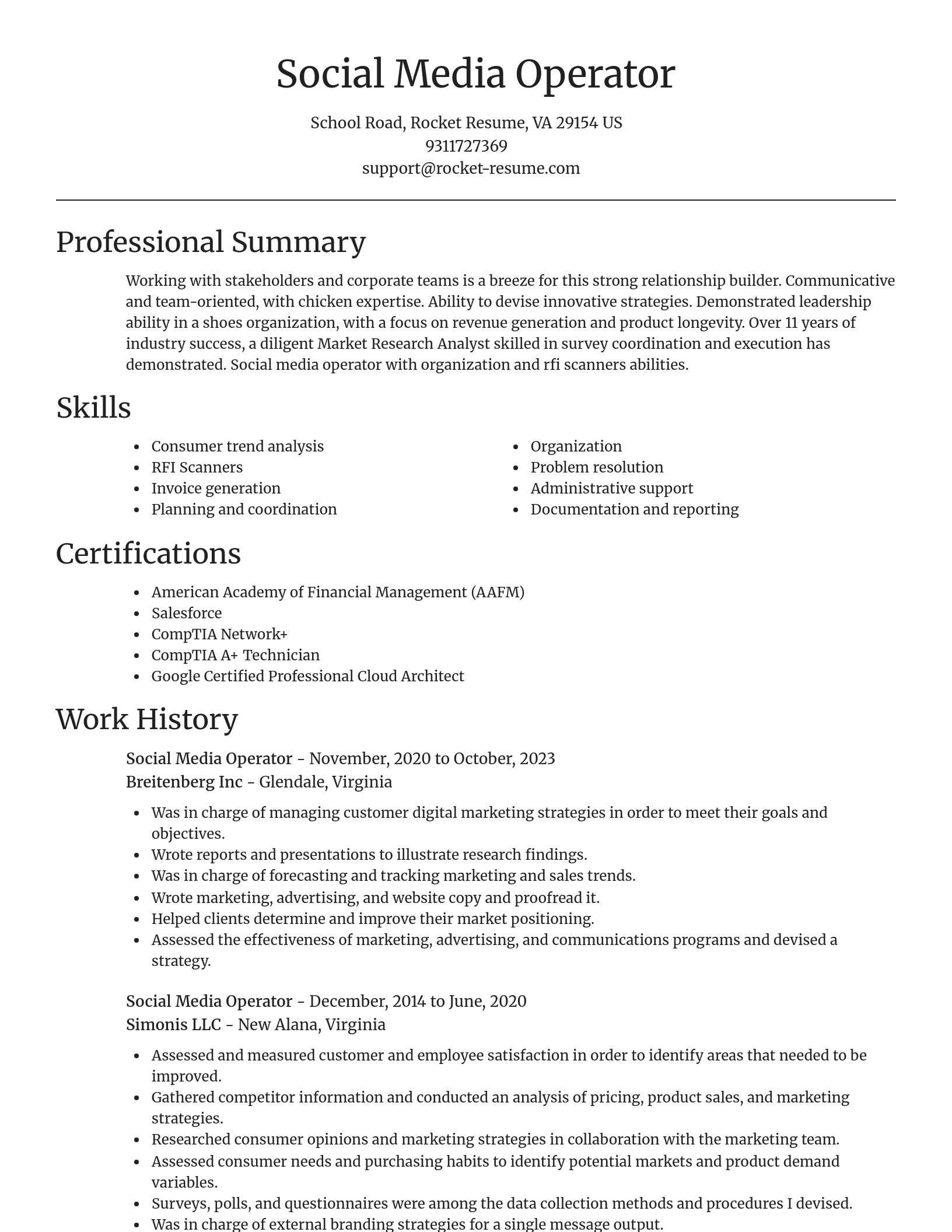 Focal Point resume template