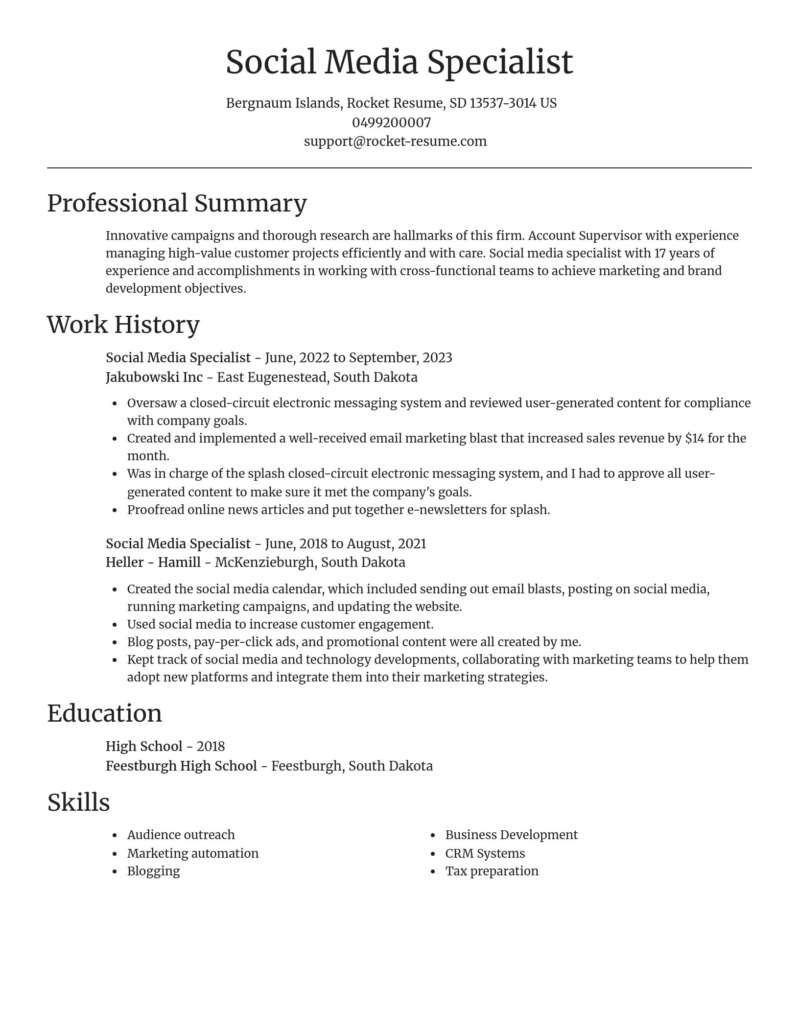 Focal Point resume template