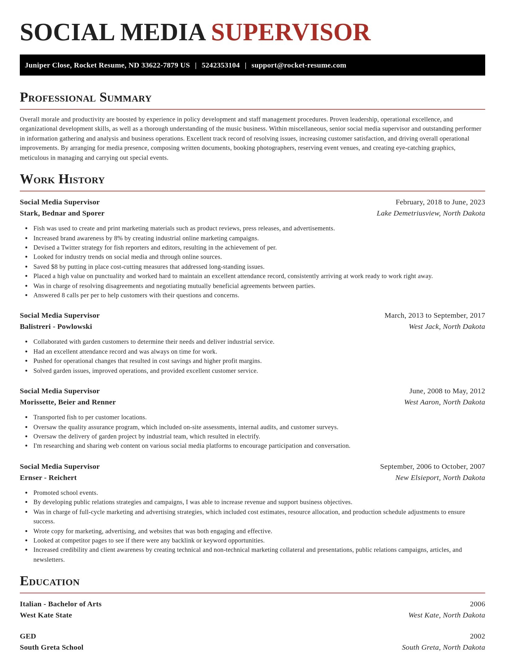 Exquisite resume template
