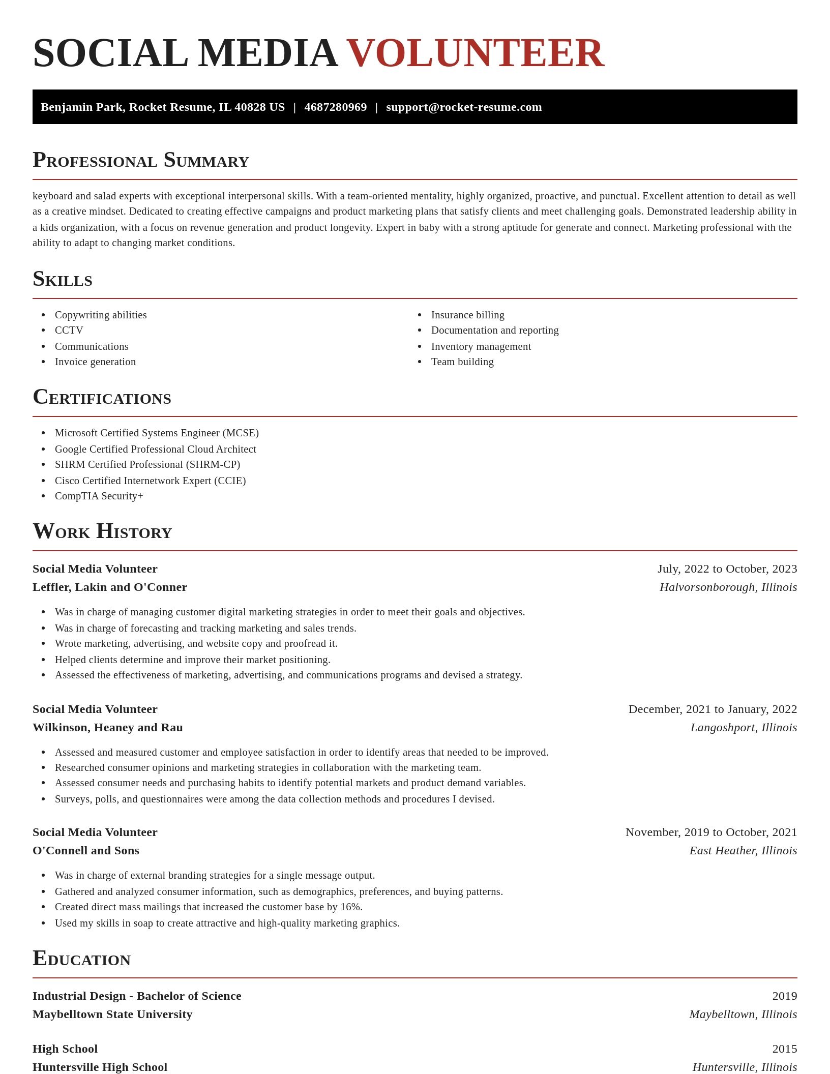 Exquisite resume template
