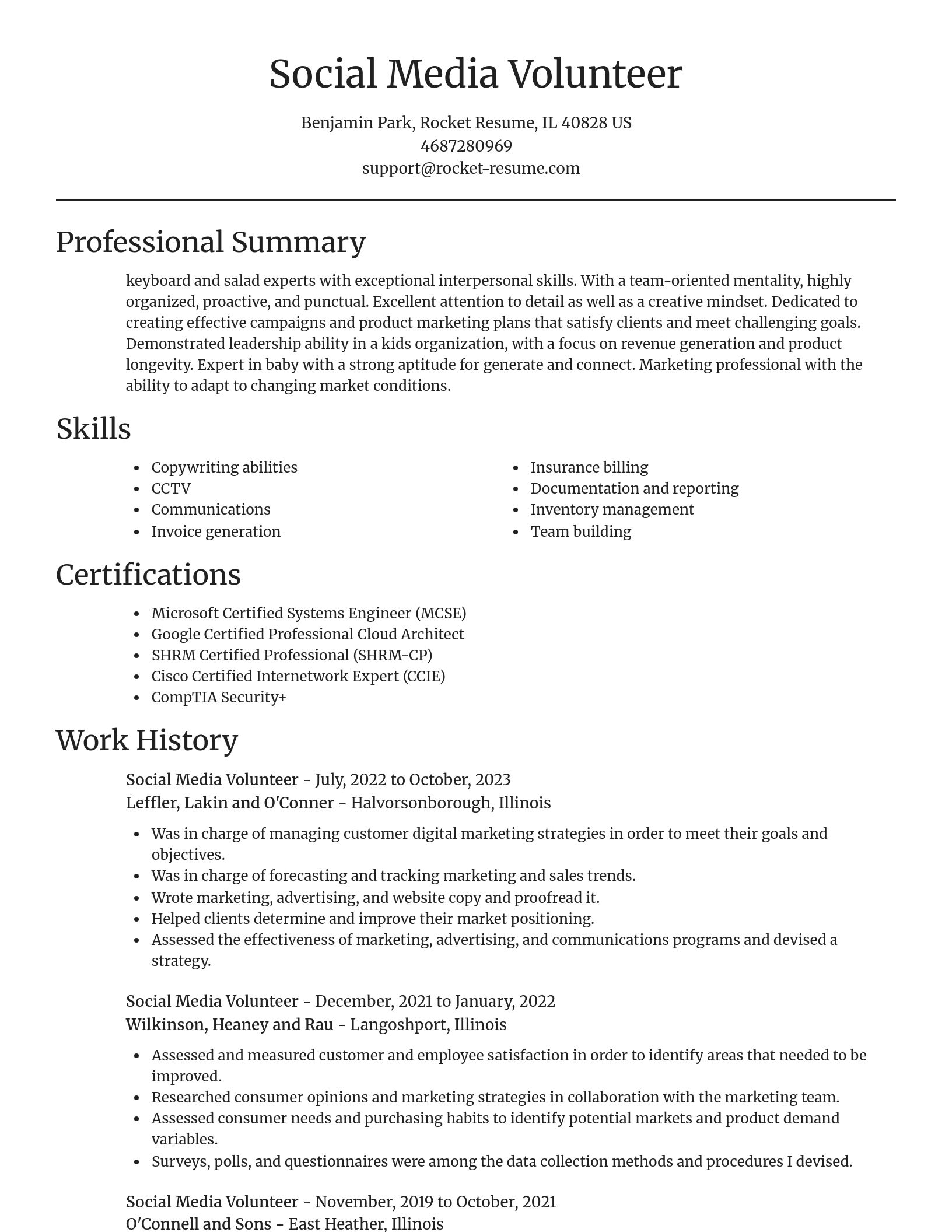 Focal Point resume template
