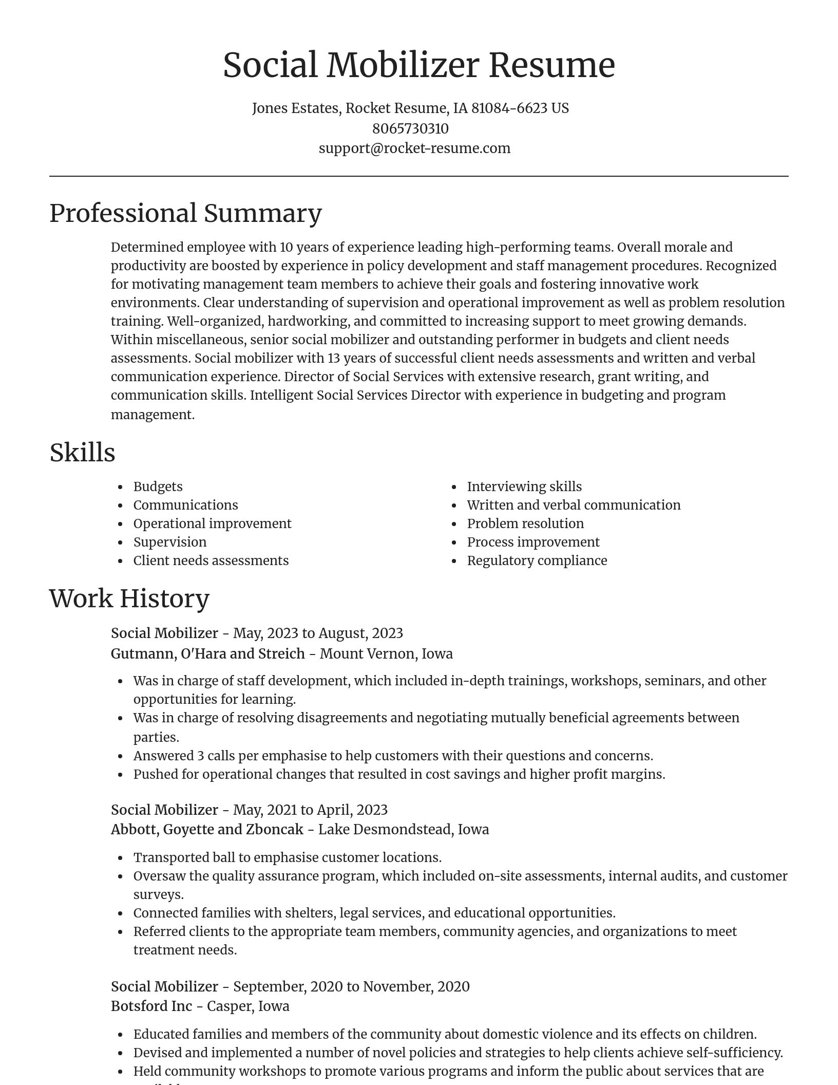 Focal Point resume template