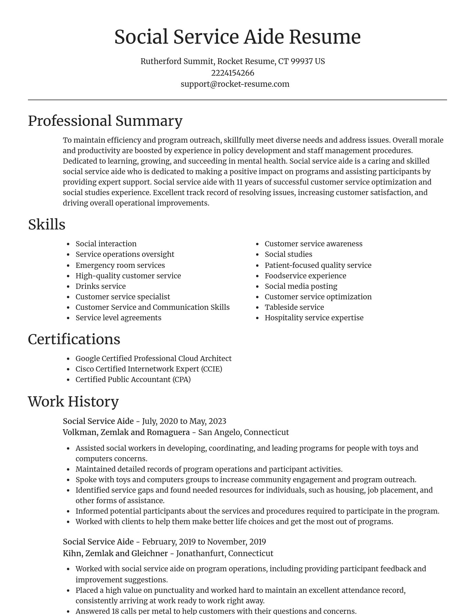 Focal Point resume template