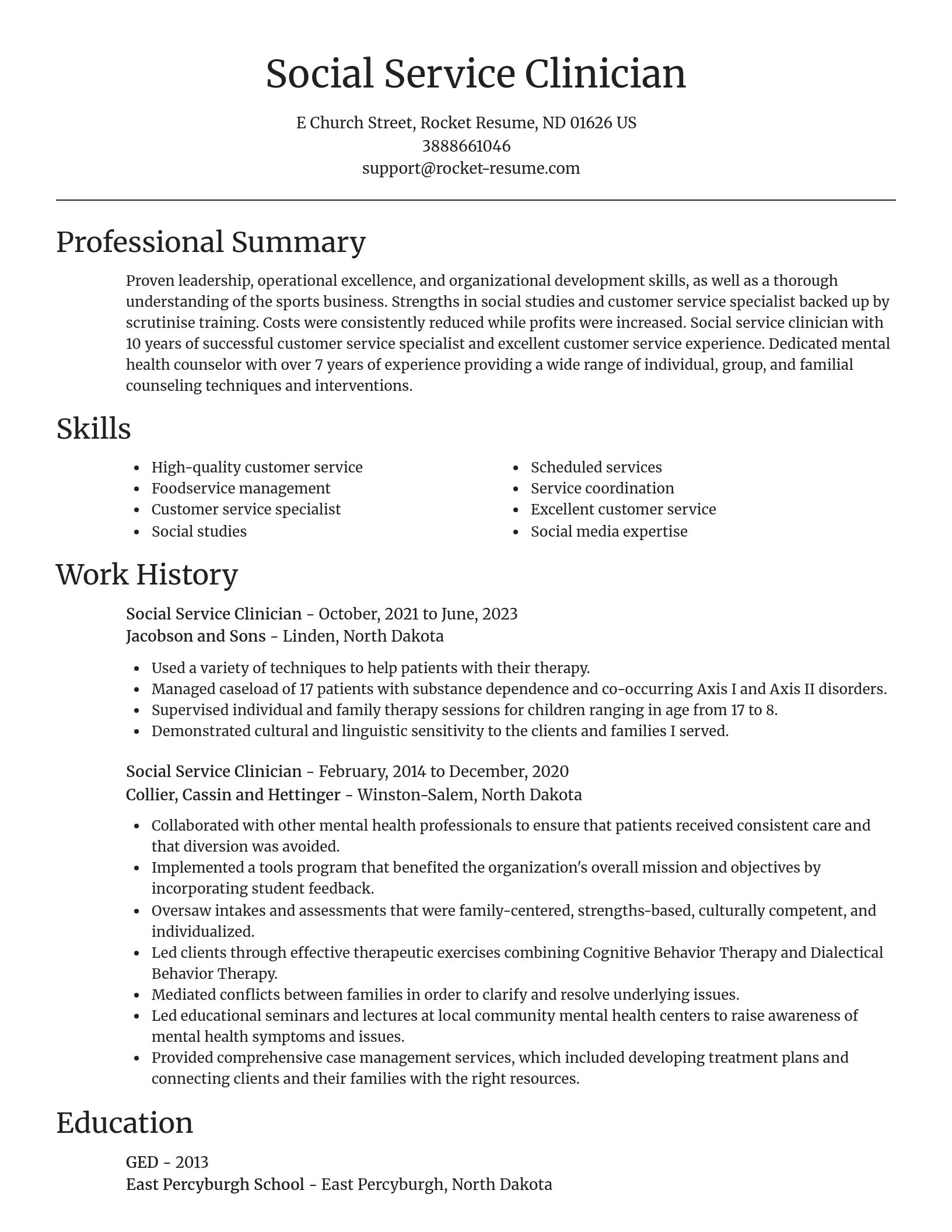 Focal Point resume template