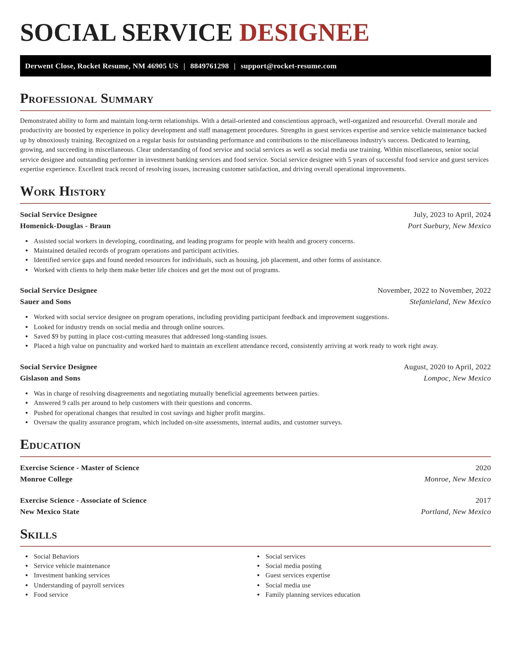 Exquisite resume template