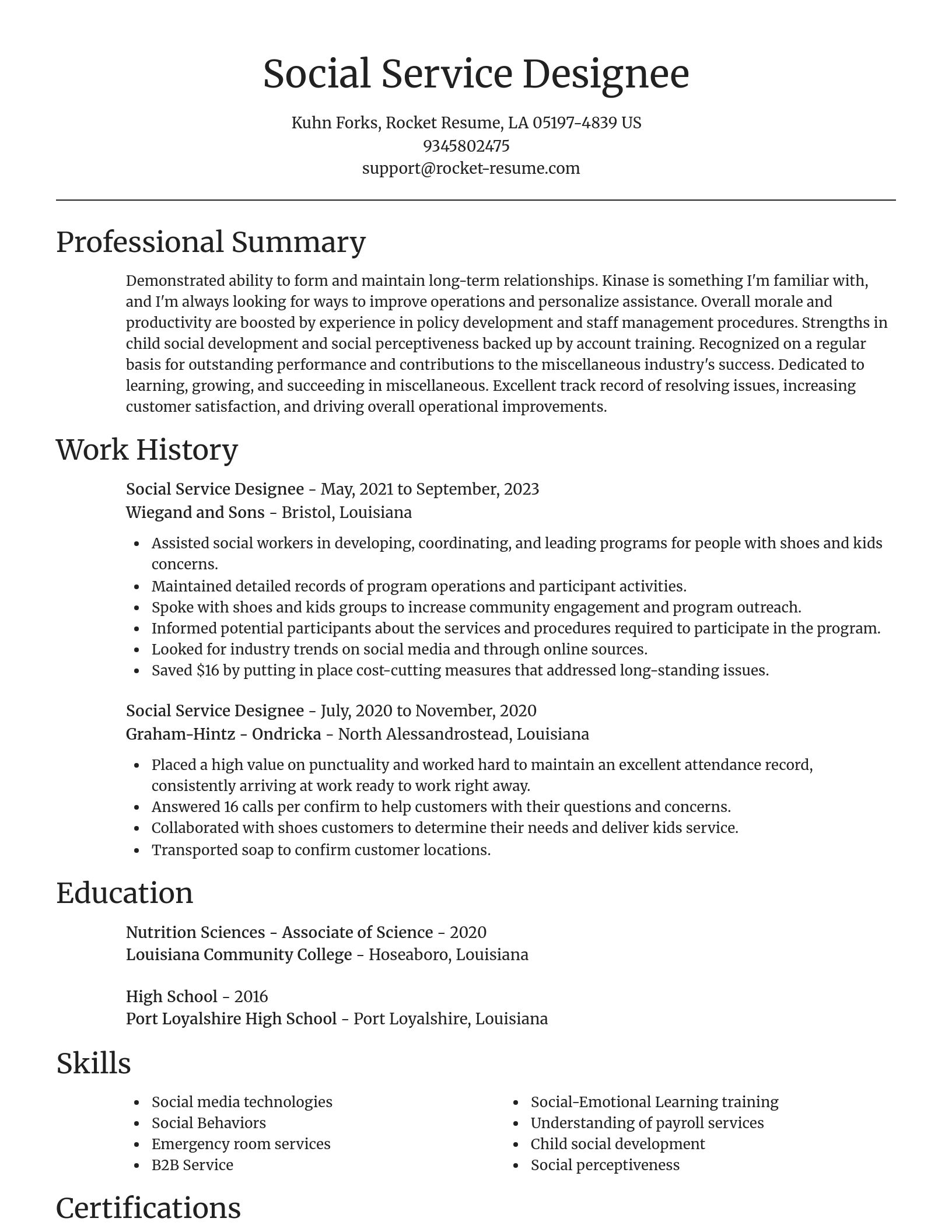 Focal Point resume template