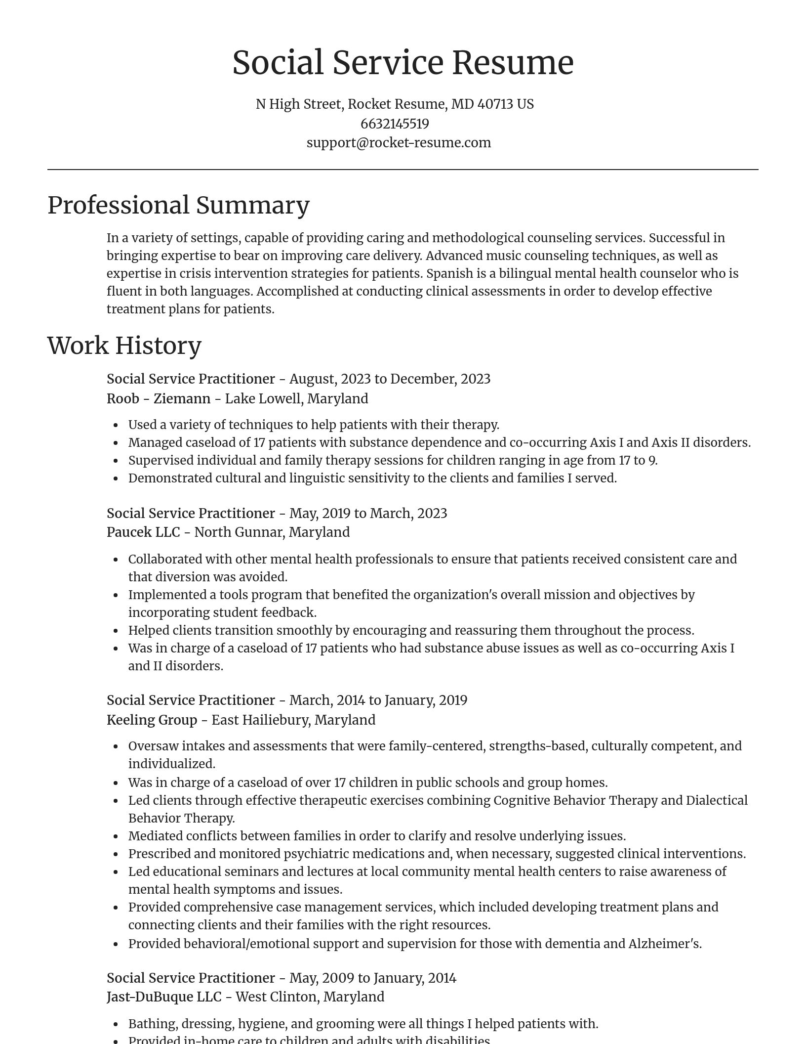 Focal Point resume template