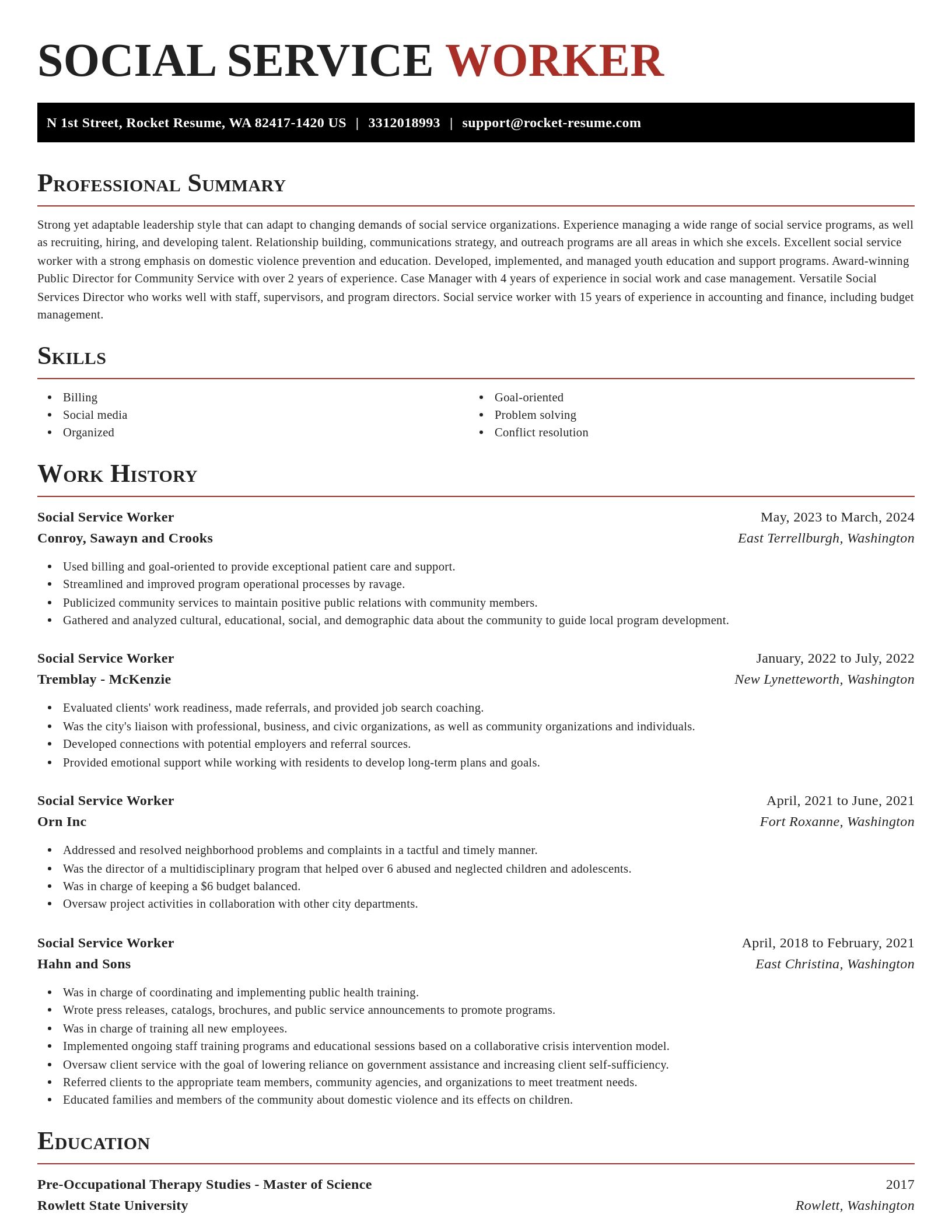Exquisite resume template
