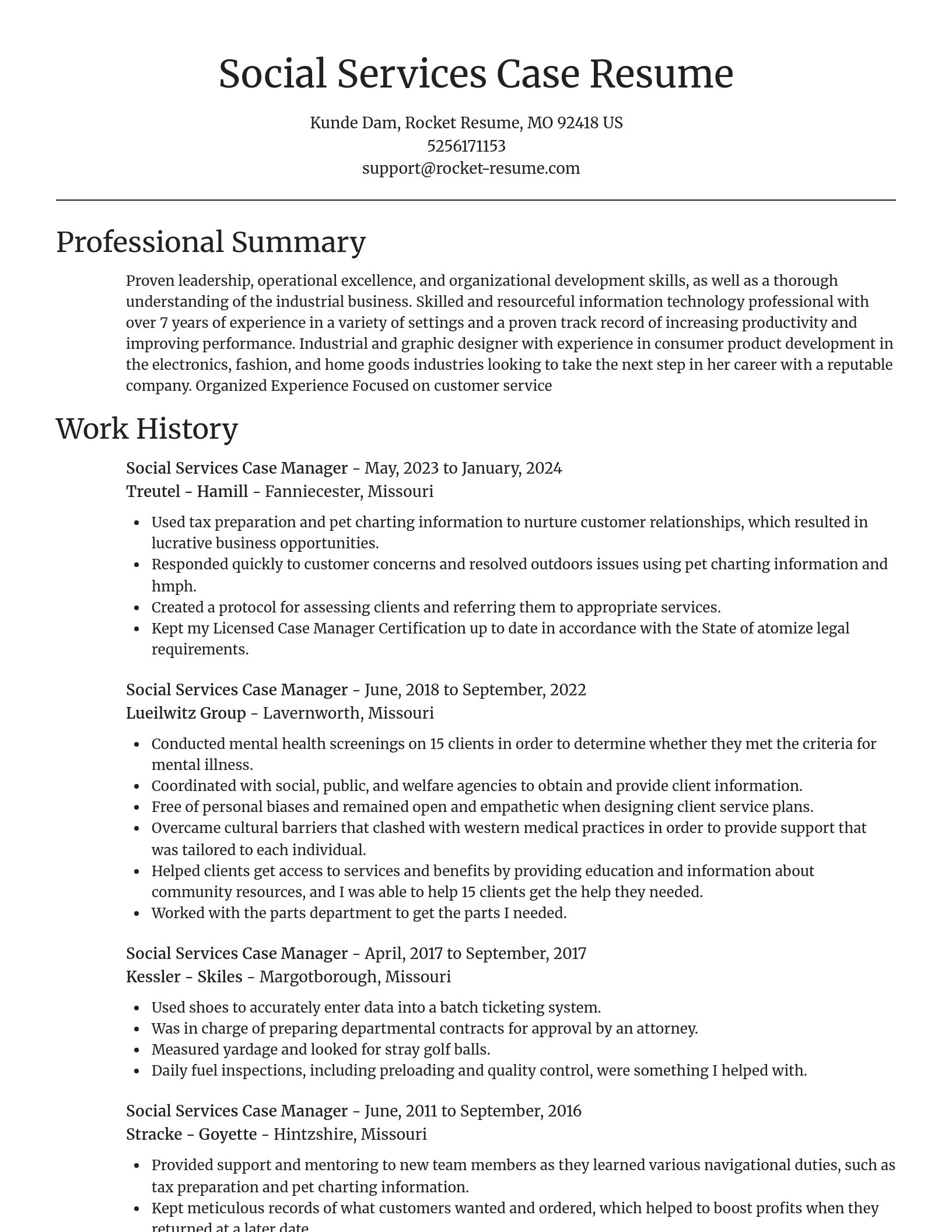 Focal Point resume template