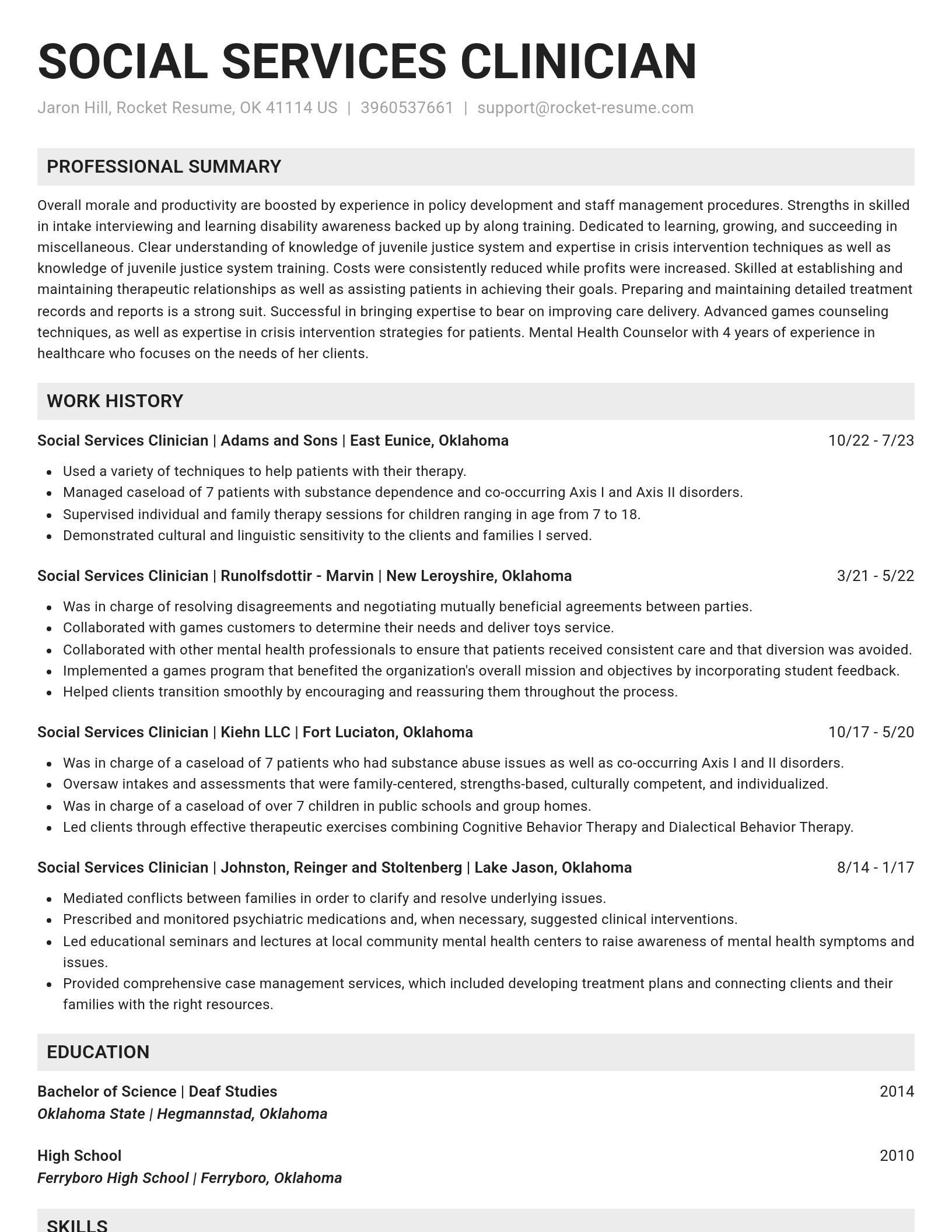 Genius resume template