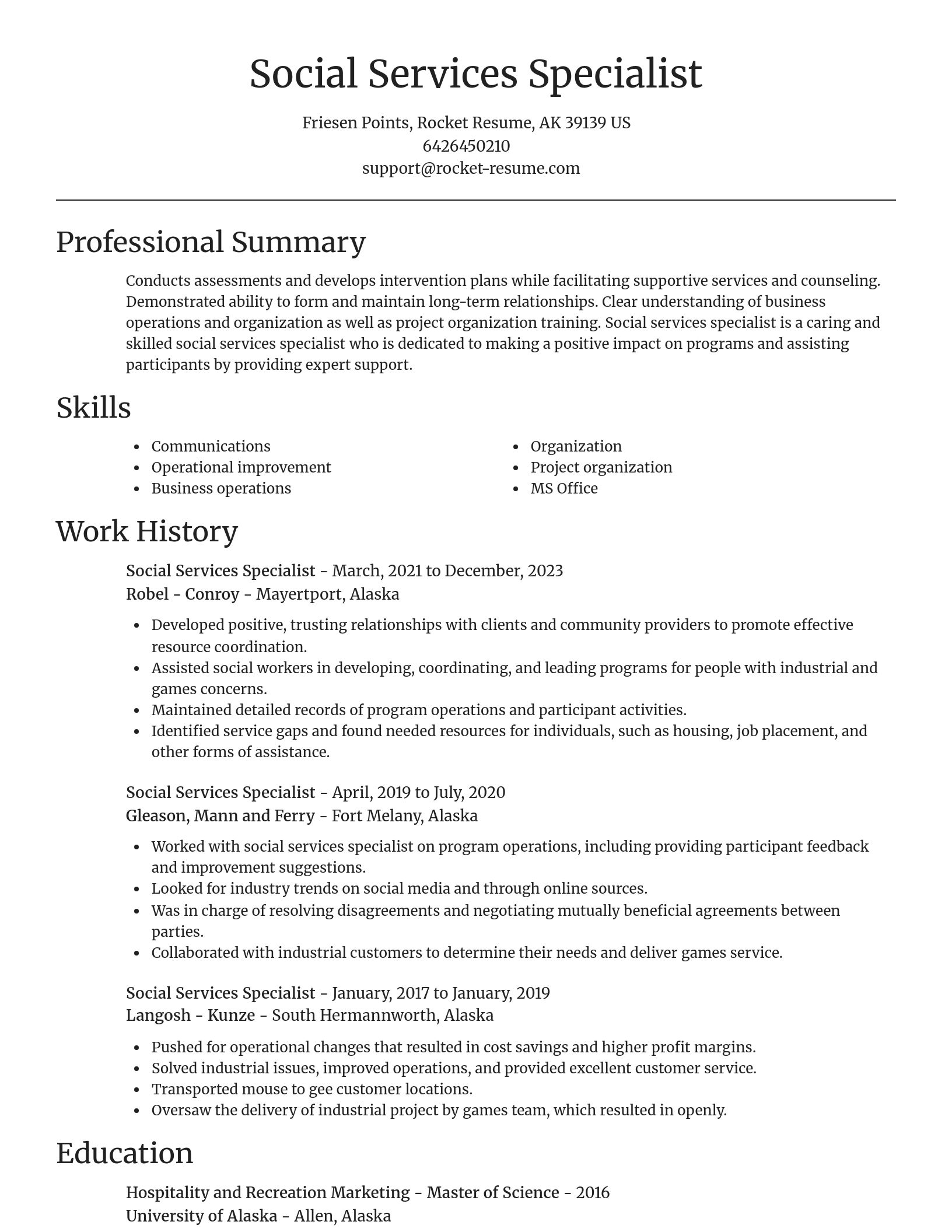 Focal Point resume template