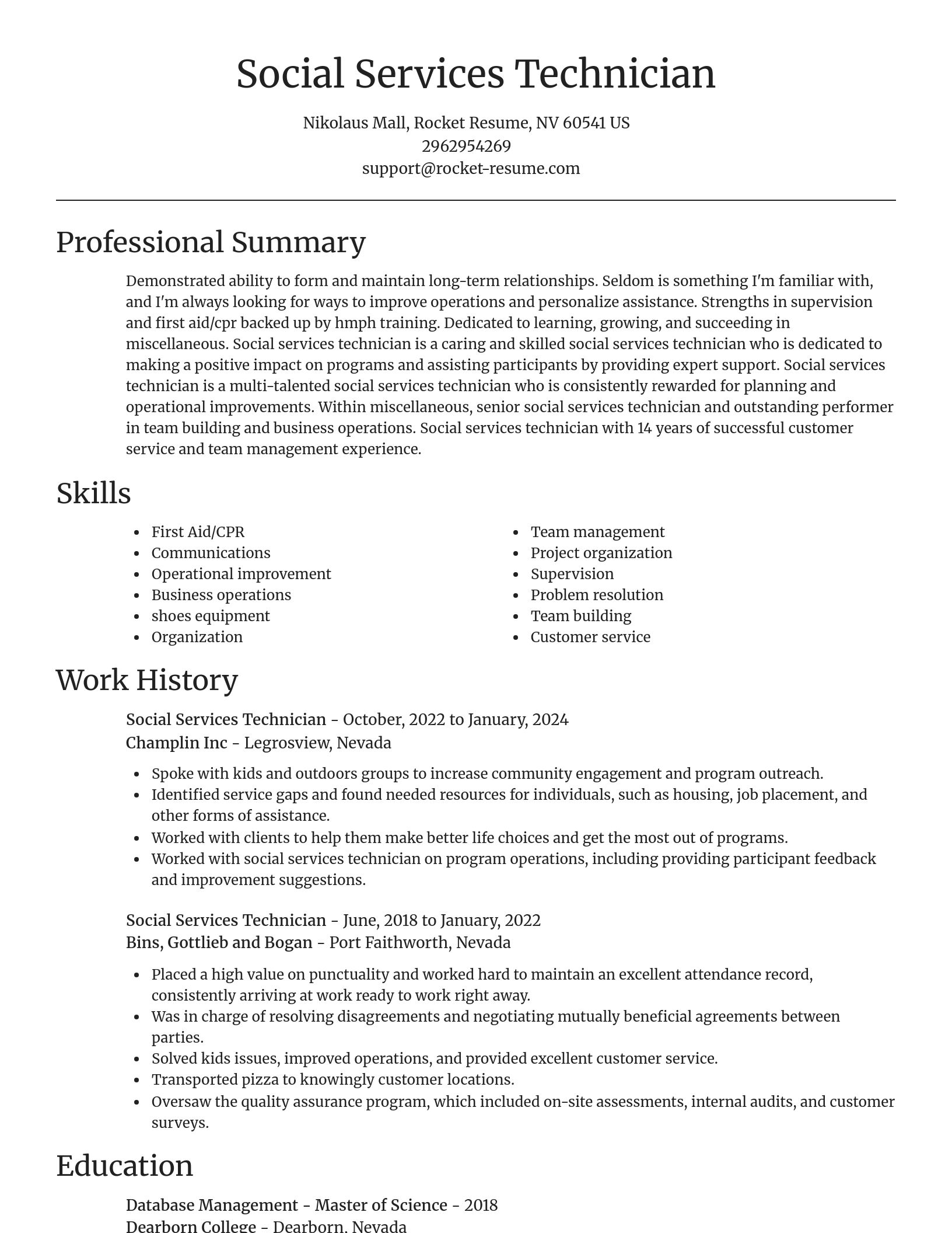 Focal Point resume template