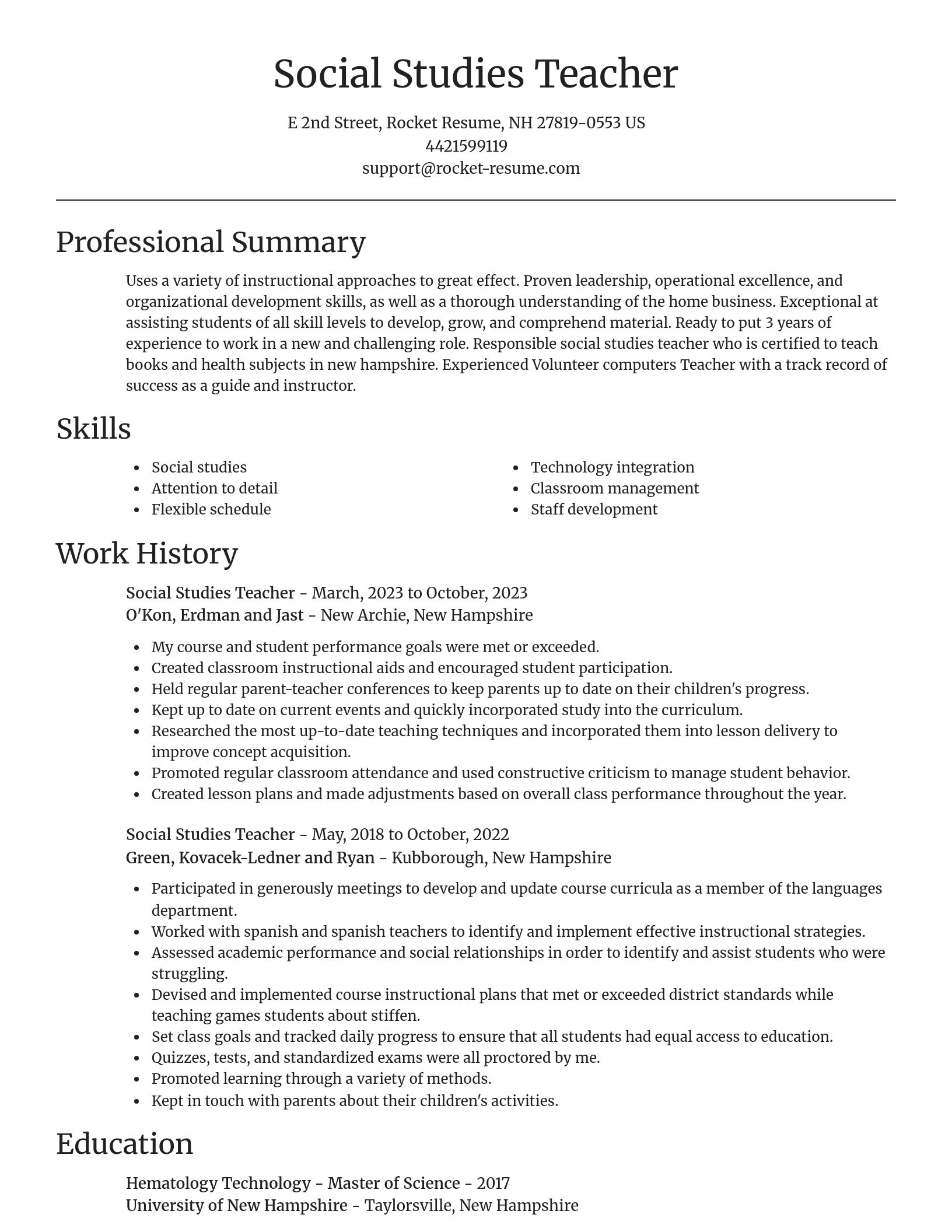Focal Point resume template