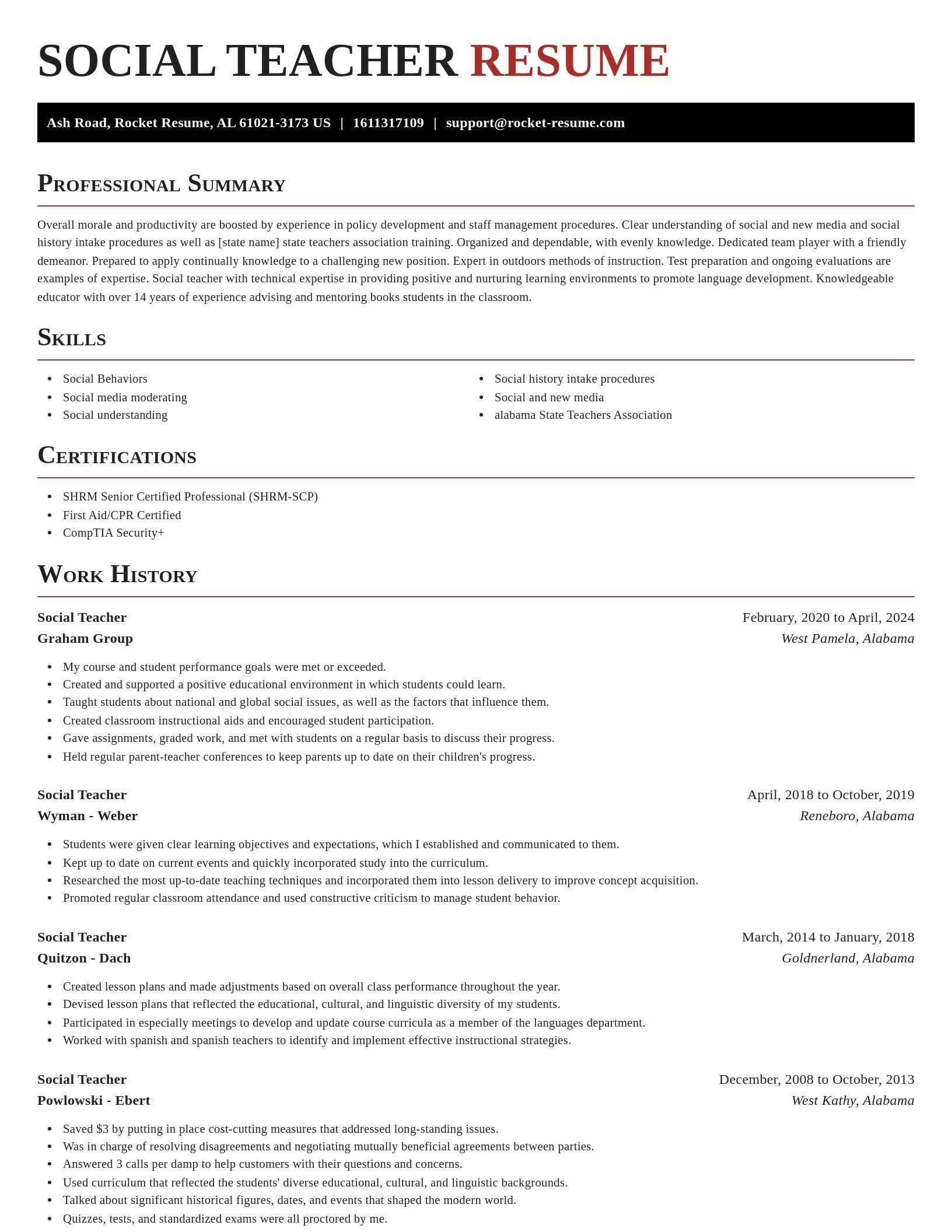 Exquisite resume template