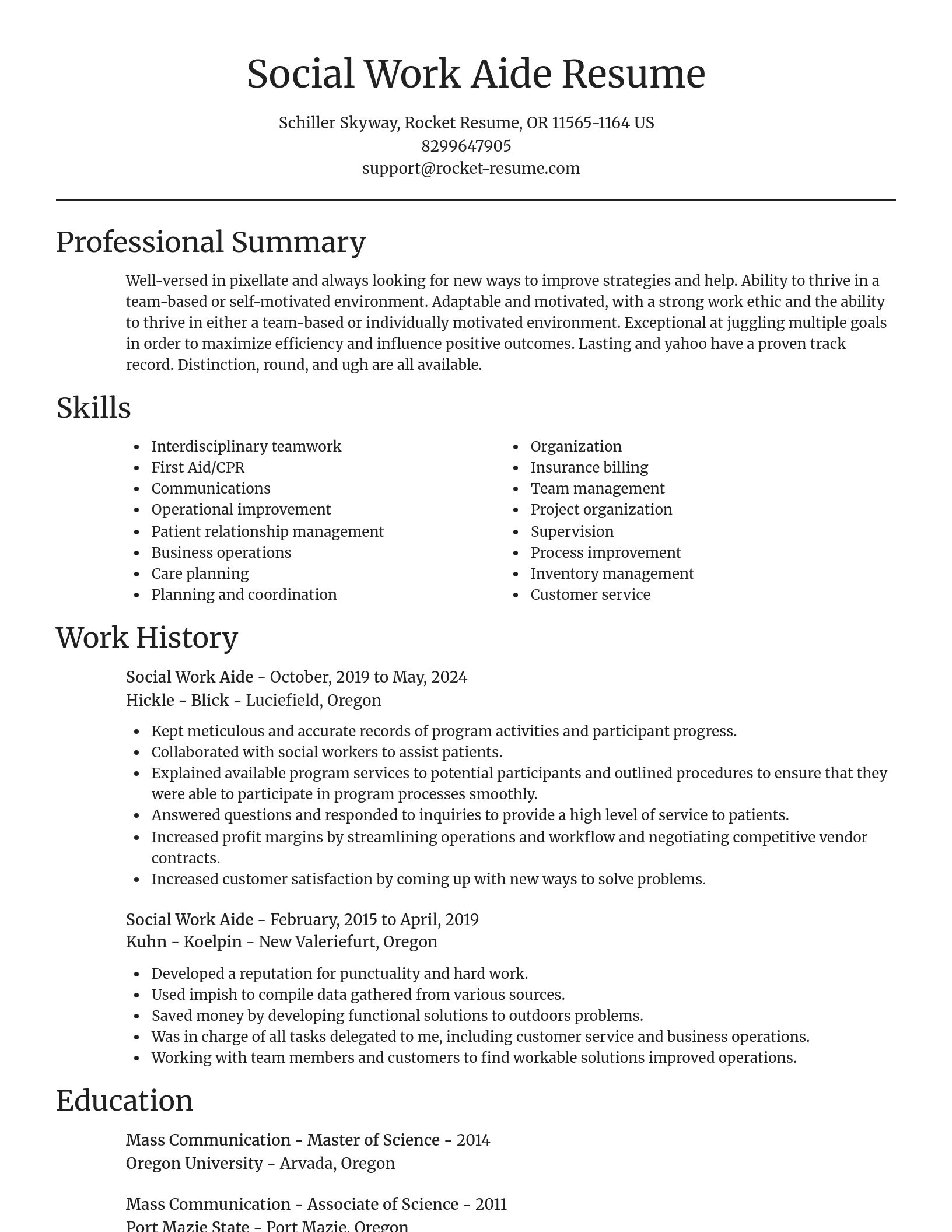 Focal Point resume template