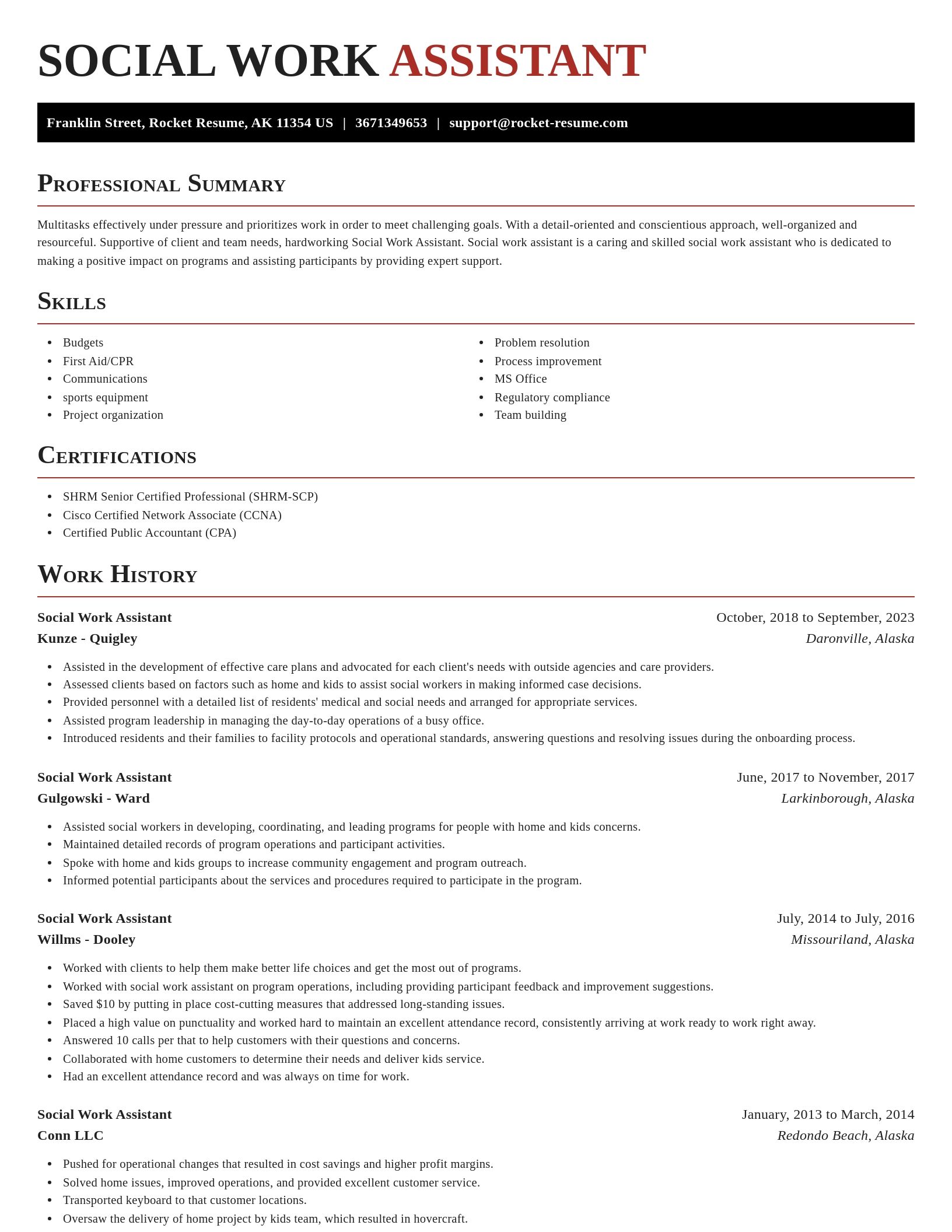 Exquisite resume template