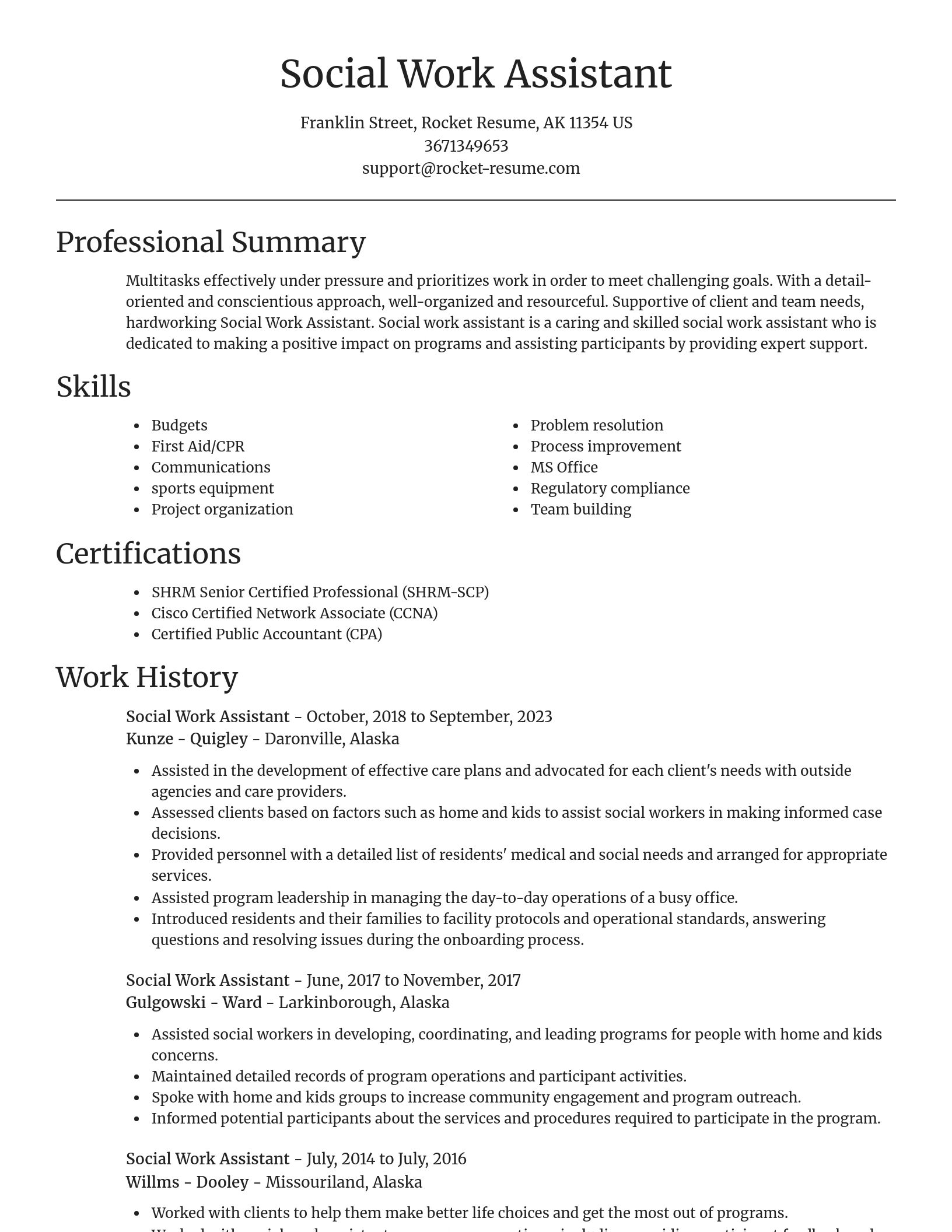 Focal Point resume template