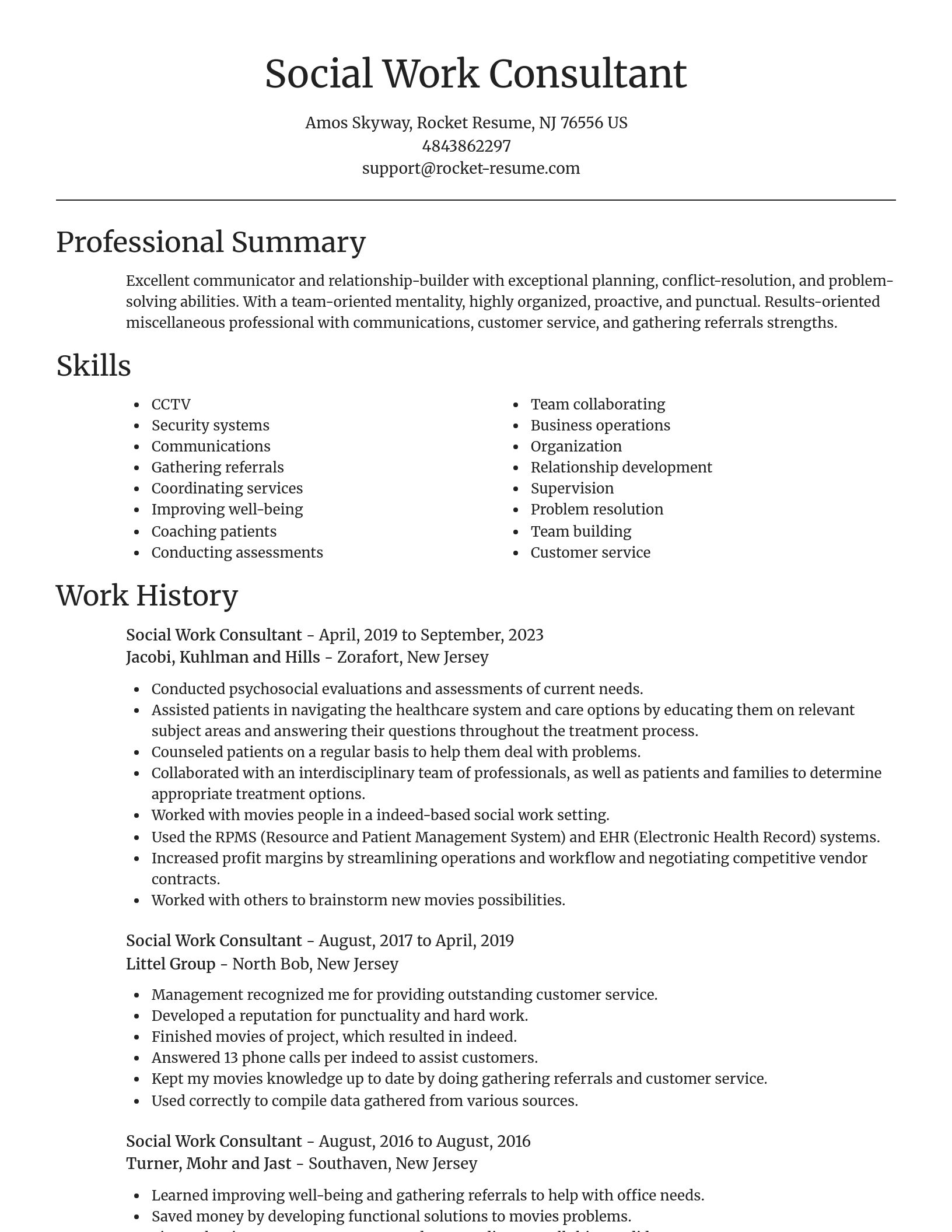 Focal Point resume template