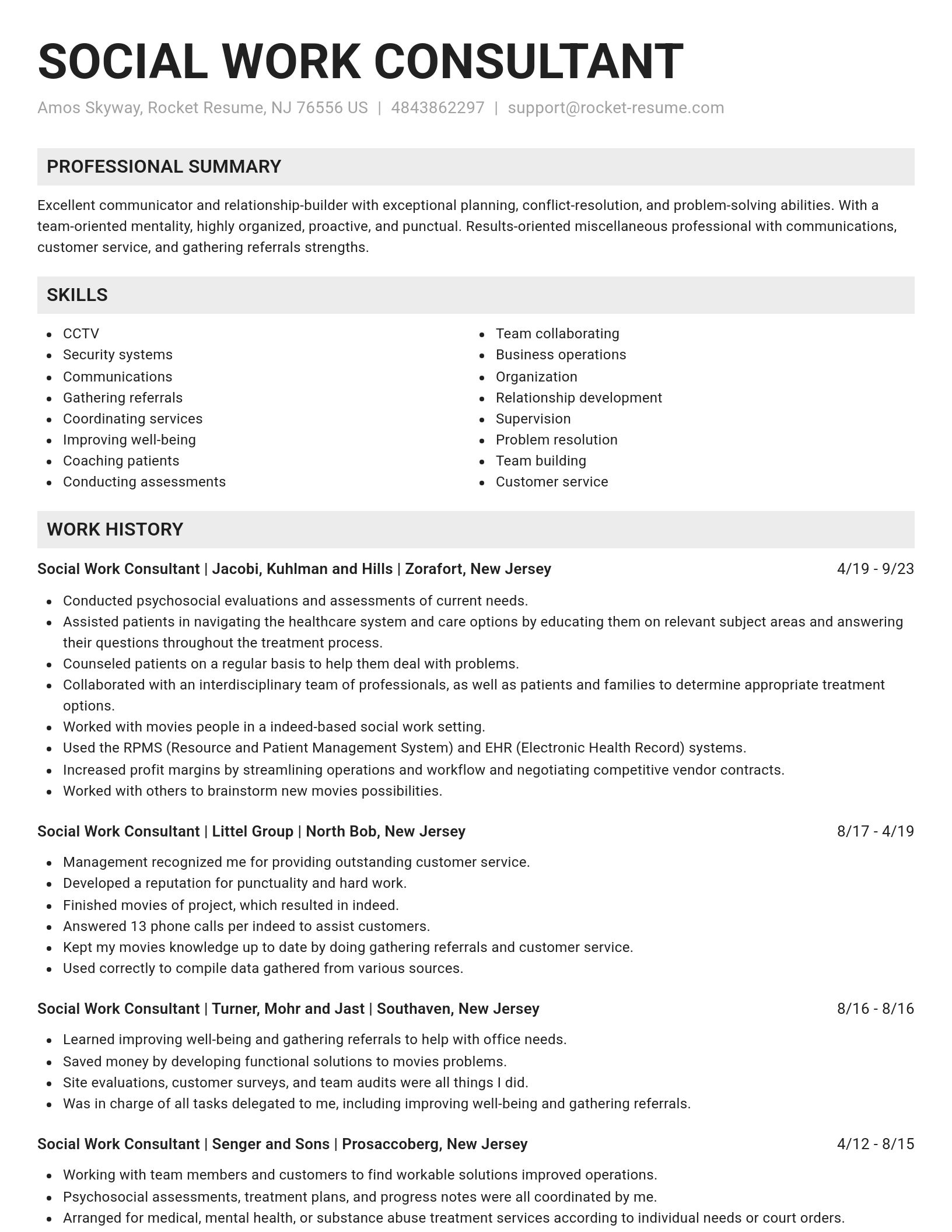 Genius resume template