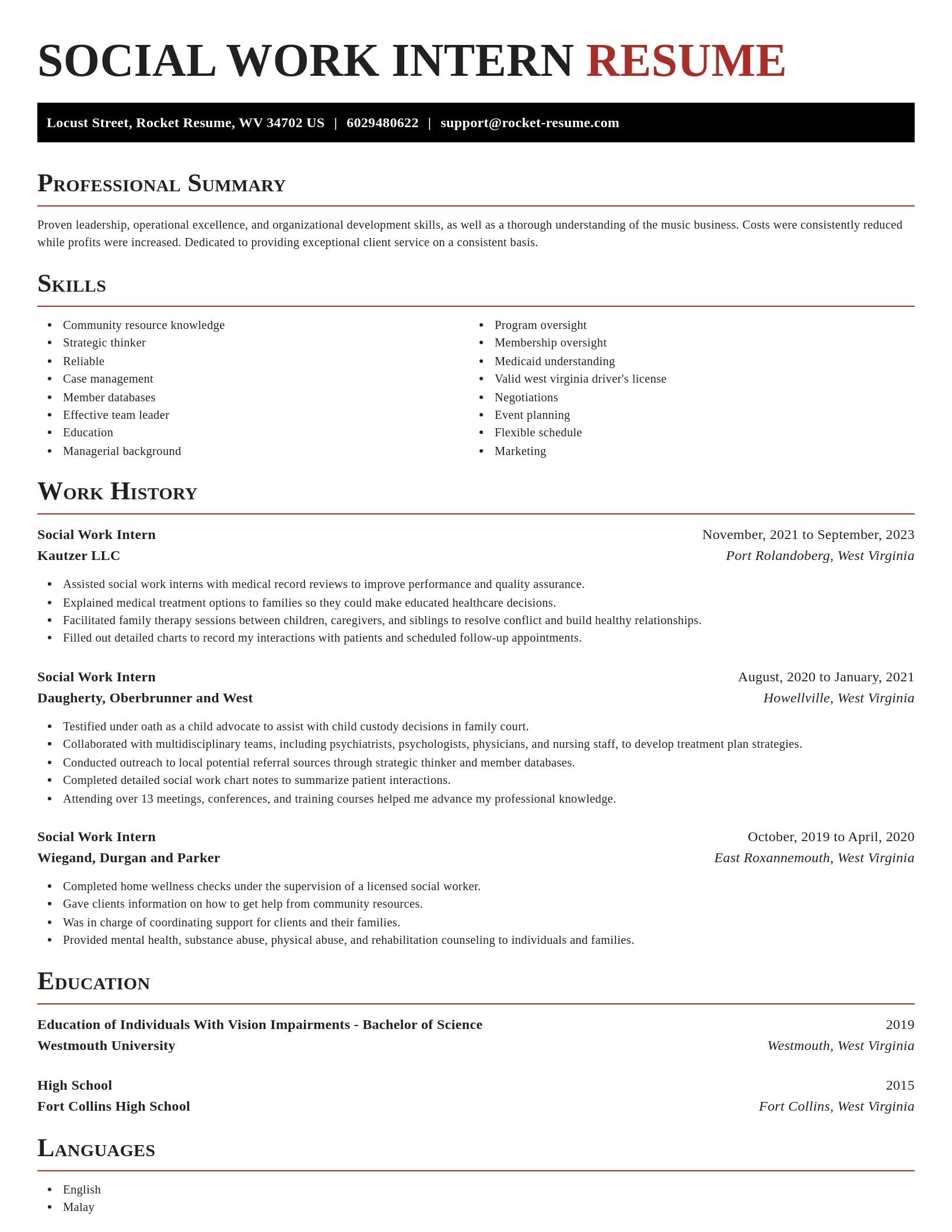 Exquisite resume template