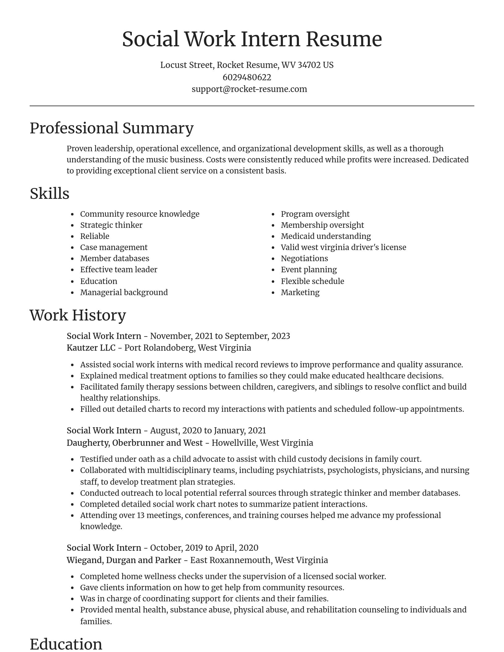 Focal Point resume template